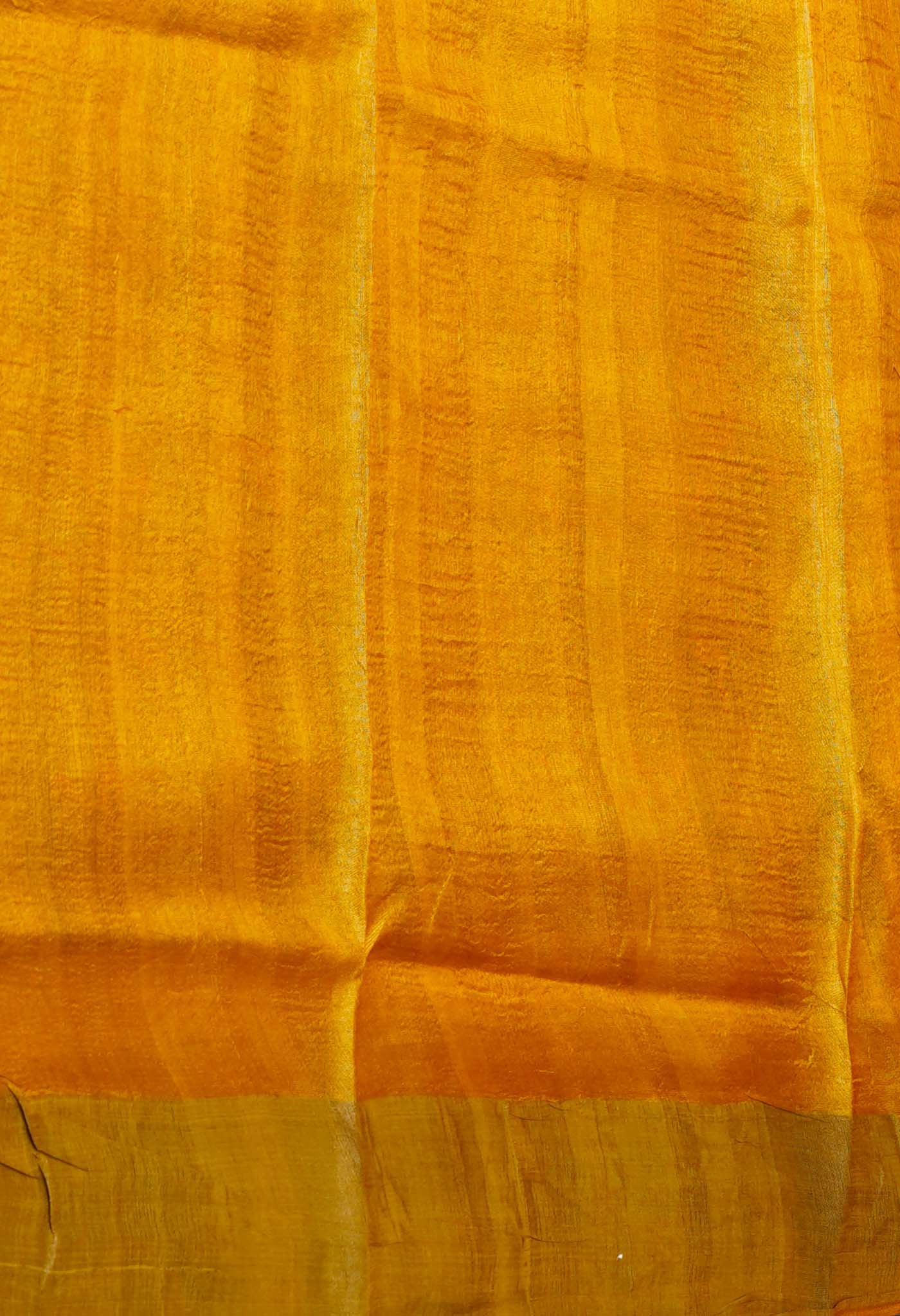 Black-Mustard Yellow Pure  Designer Printed Bengal Tussar Silk Saree-UNM74655
