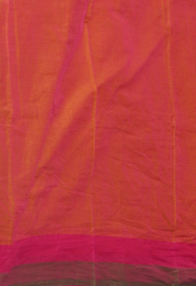 Mustard Yellow Pure  Mangalgiri Cotton Saree-UNM74831