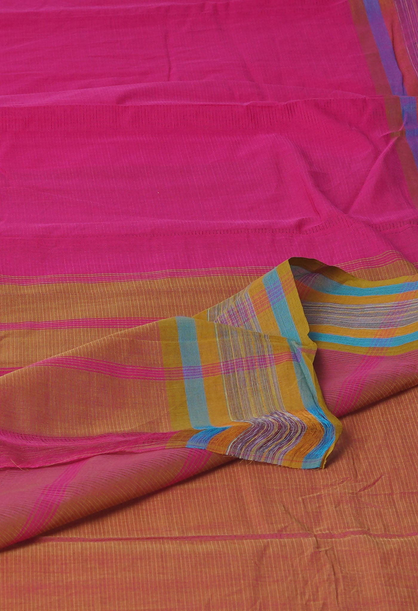 Pink Pure Mangalgiri Cotton Saree