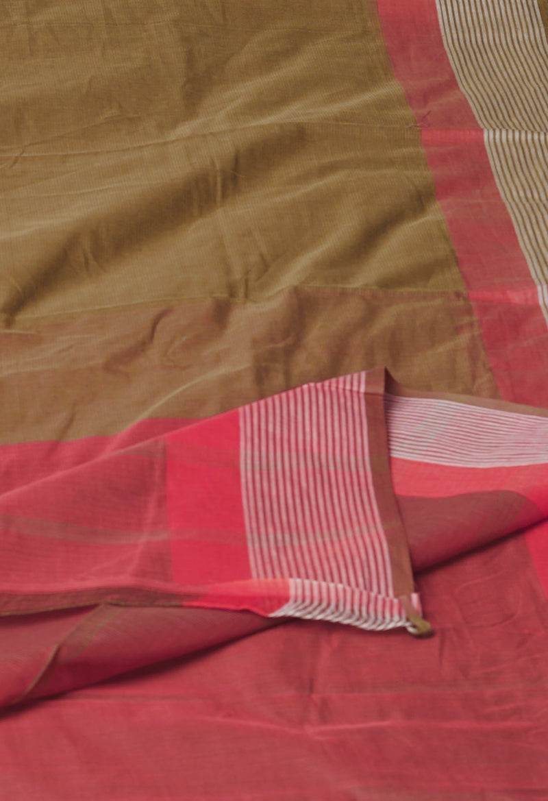 Mehandi Green Pure  Mangalgiri Cotton Saree-UNM74841