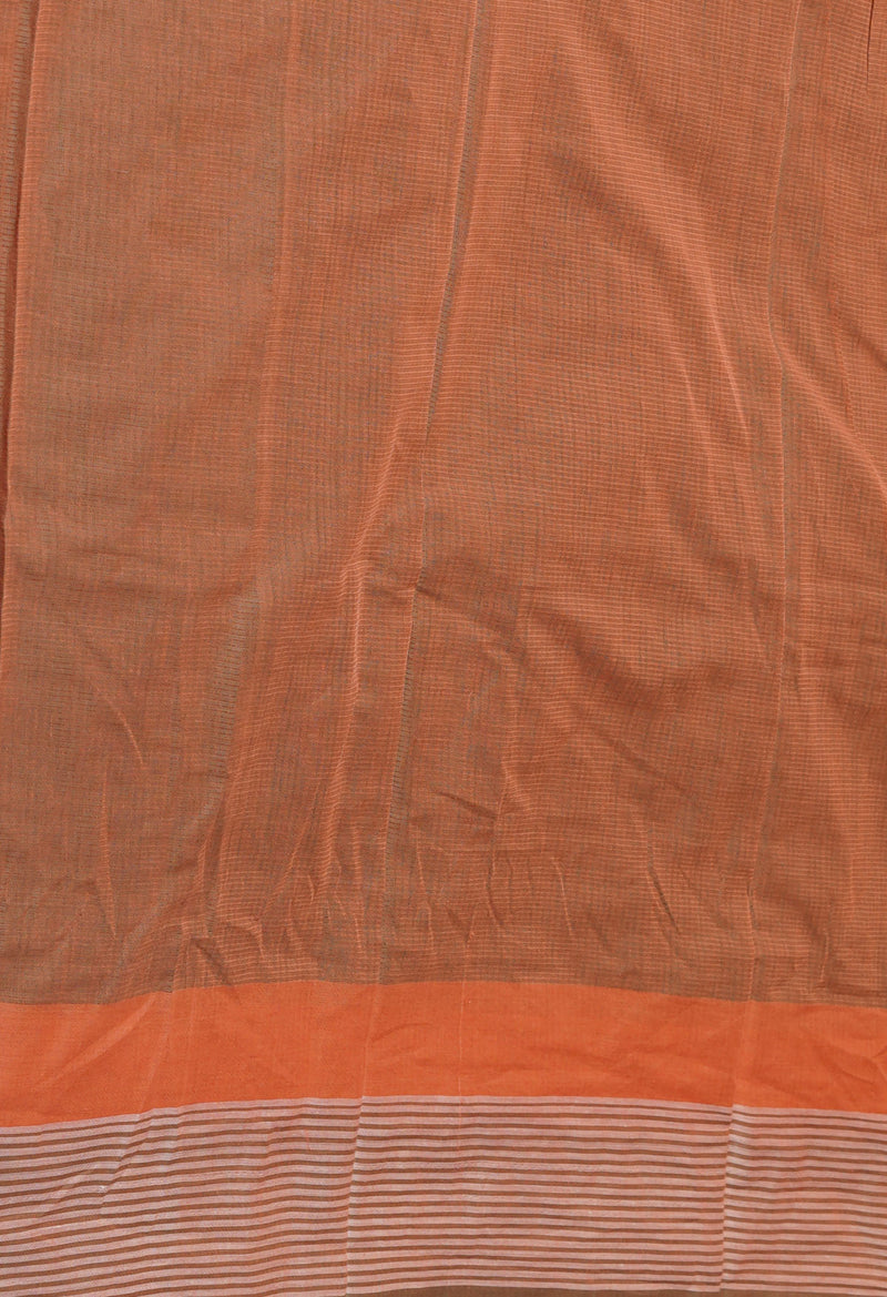 Olive Green Pure  Mangalgiri Cotton Saree-UNM74843