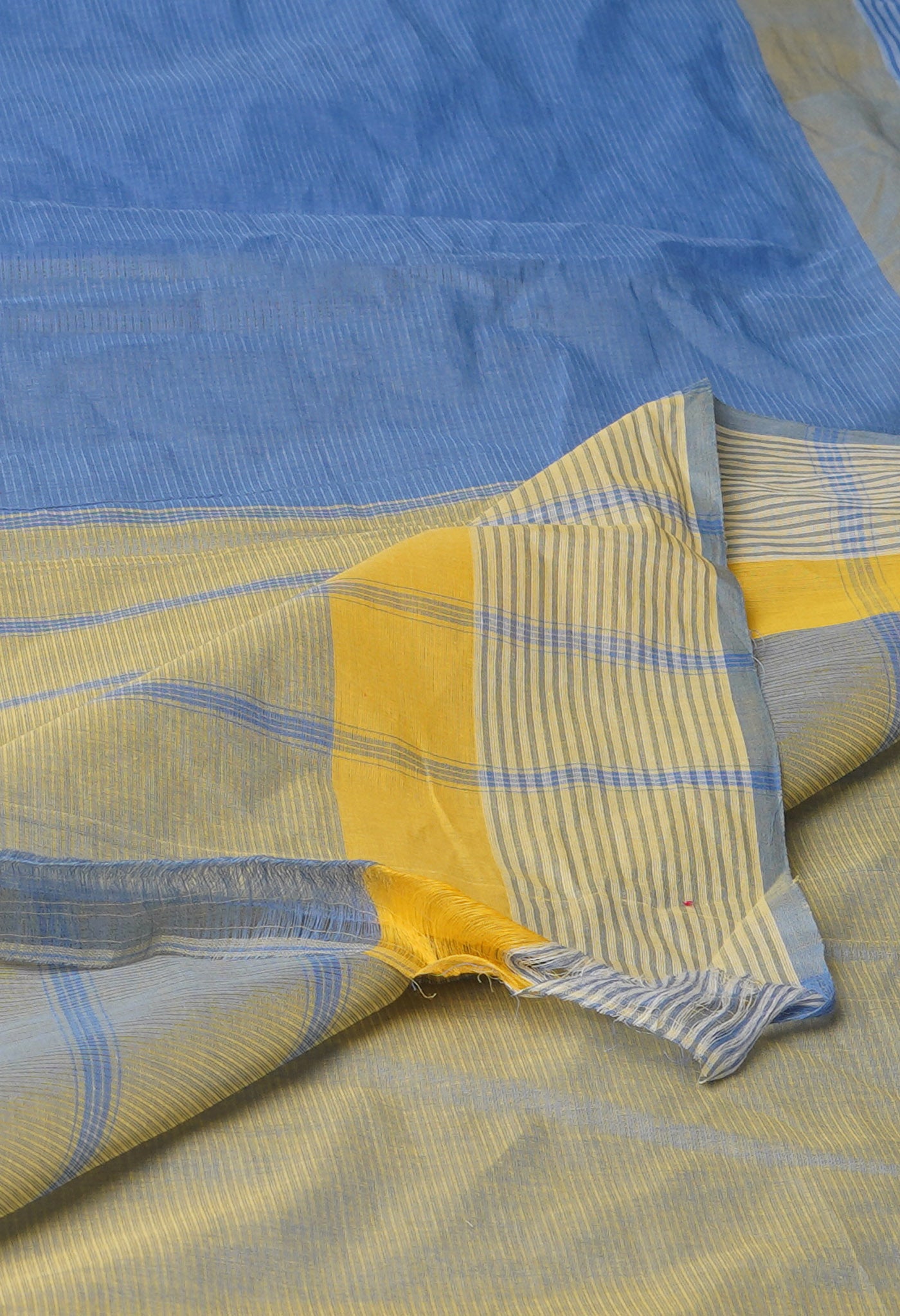 Blue Pure Mangalgiri Cotton Saree