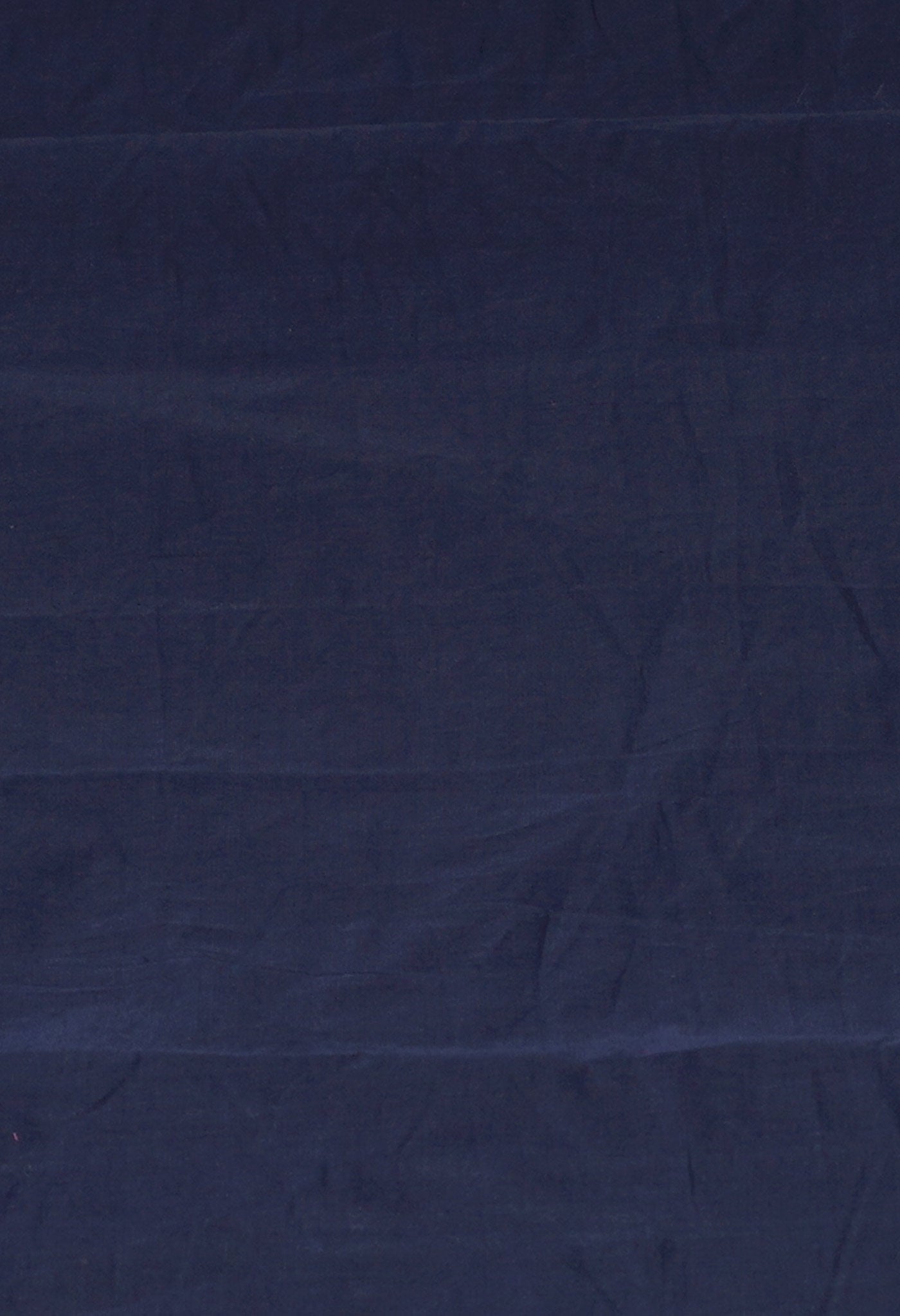 Navy Blue Pure Handloom Mangalagiri With Nizam Border Cotton Saree