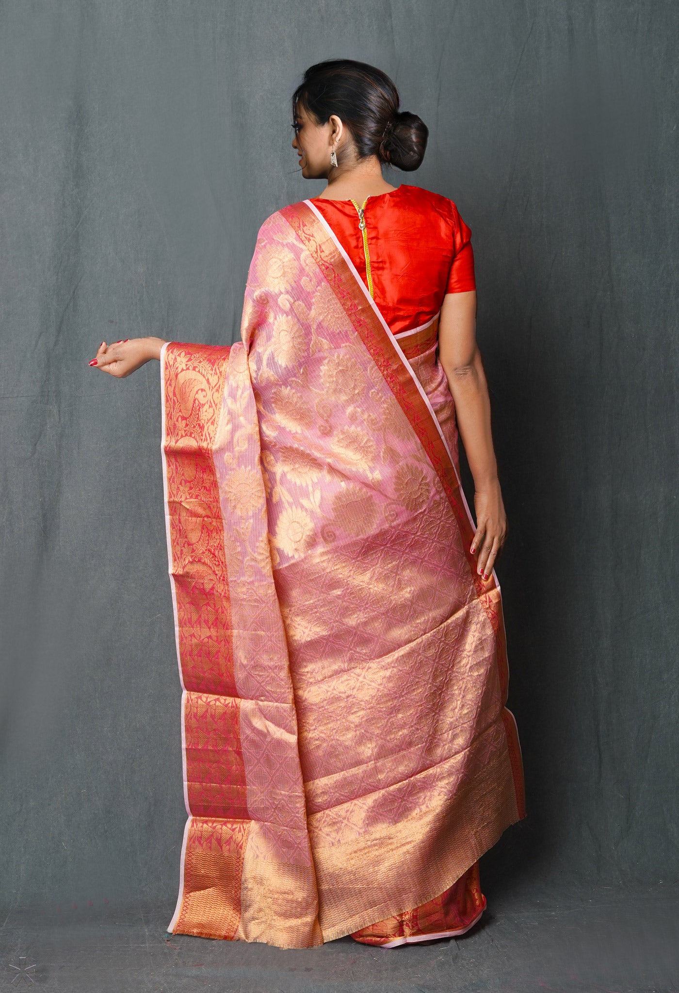 Baby Pink Pure  Banarasi Kota Cotton Saree-UNM74965