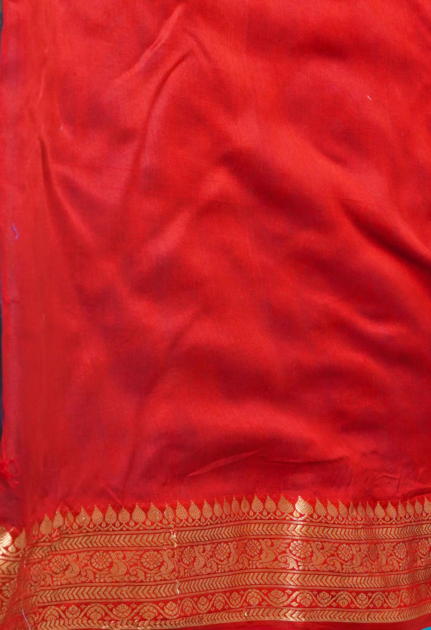 Blue Pure  Dyed Banarasi Chiniya Silk Saree-UNM75011