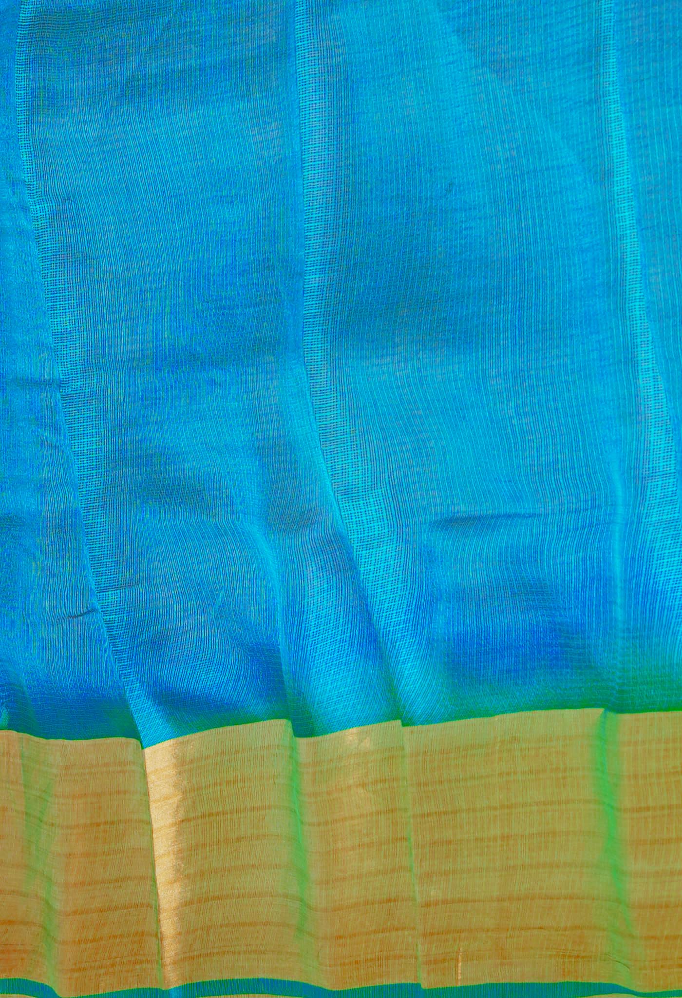 Violet-Blue Pure  Dyed Kota Silk Saree-UNM75031