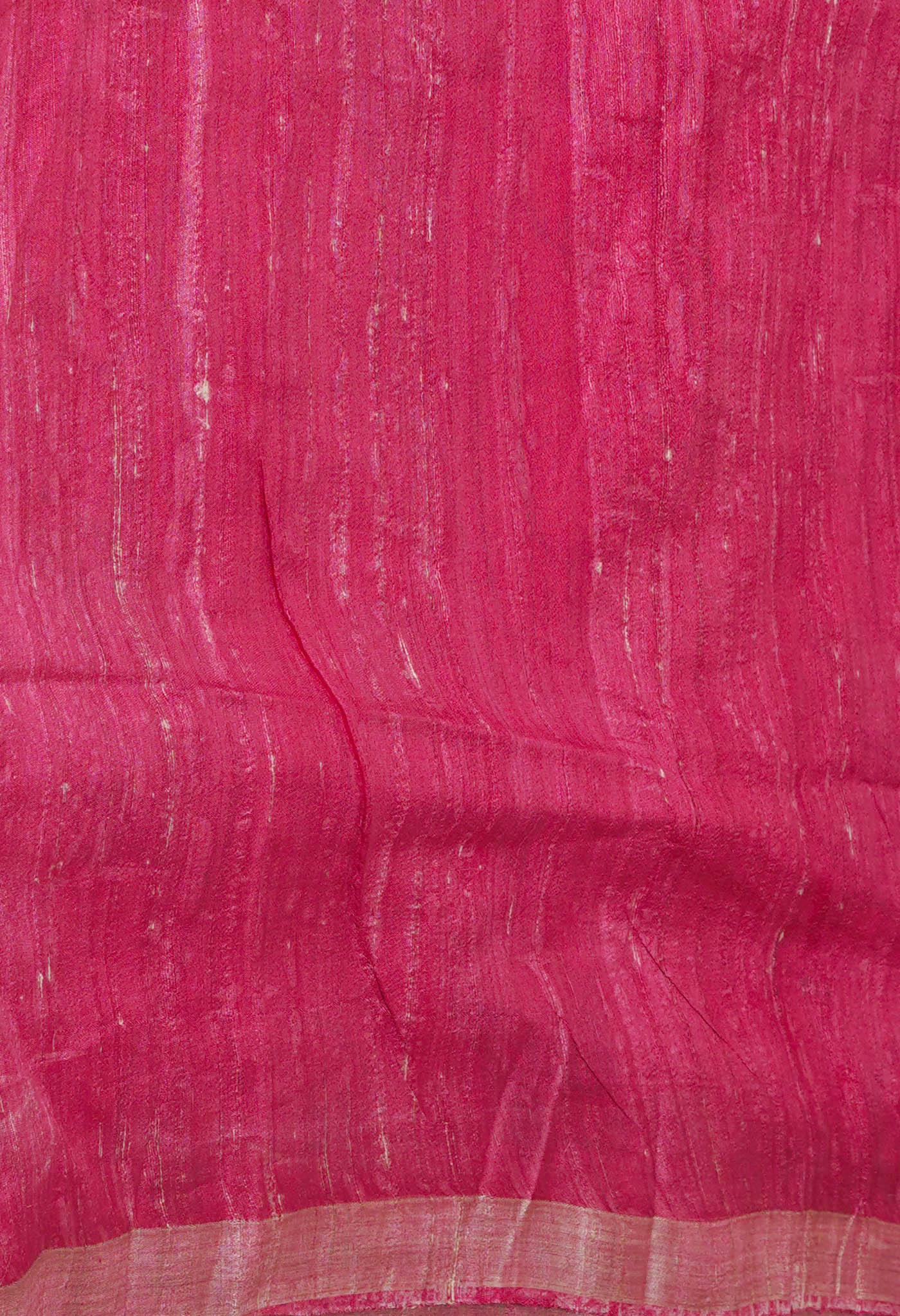 Orange Pure Handloom Printed Vidarbha Tussar Silk Saree