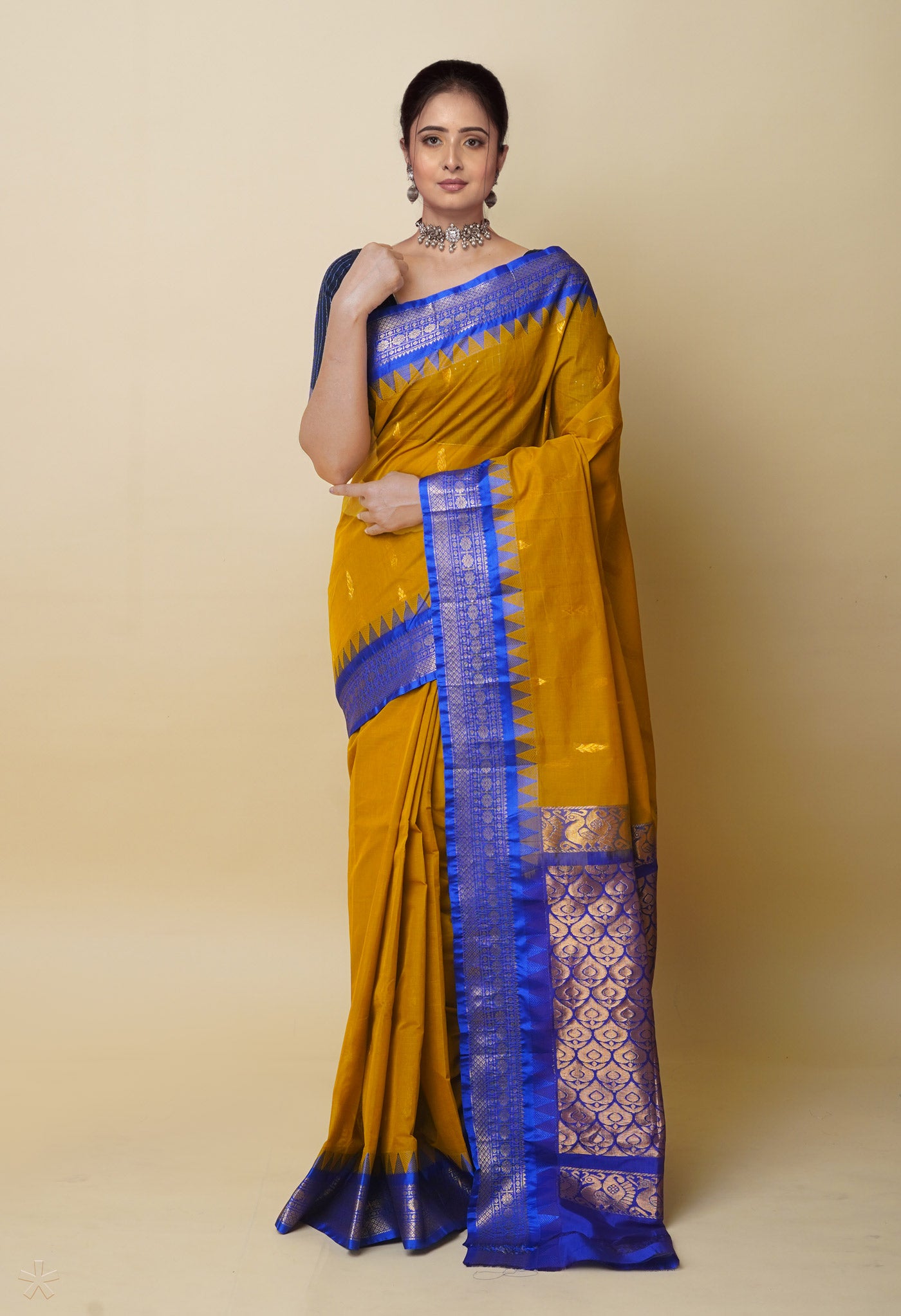 Gadwal Handloom Pure Silk Saree-DSKJGDSASK59176 – Weavesmart