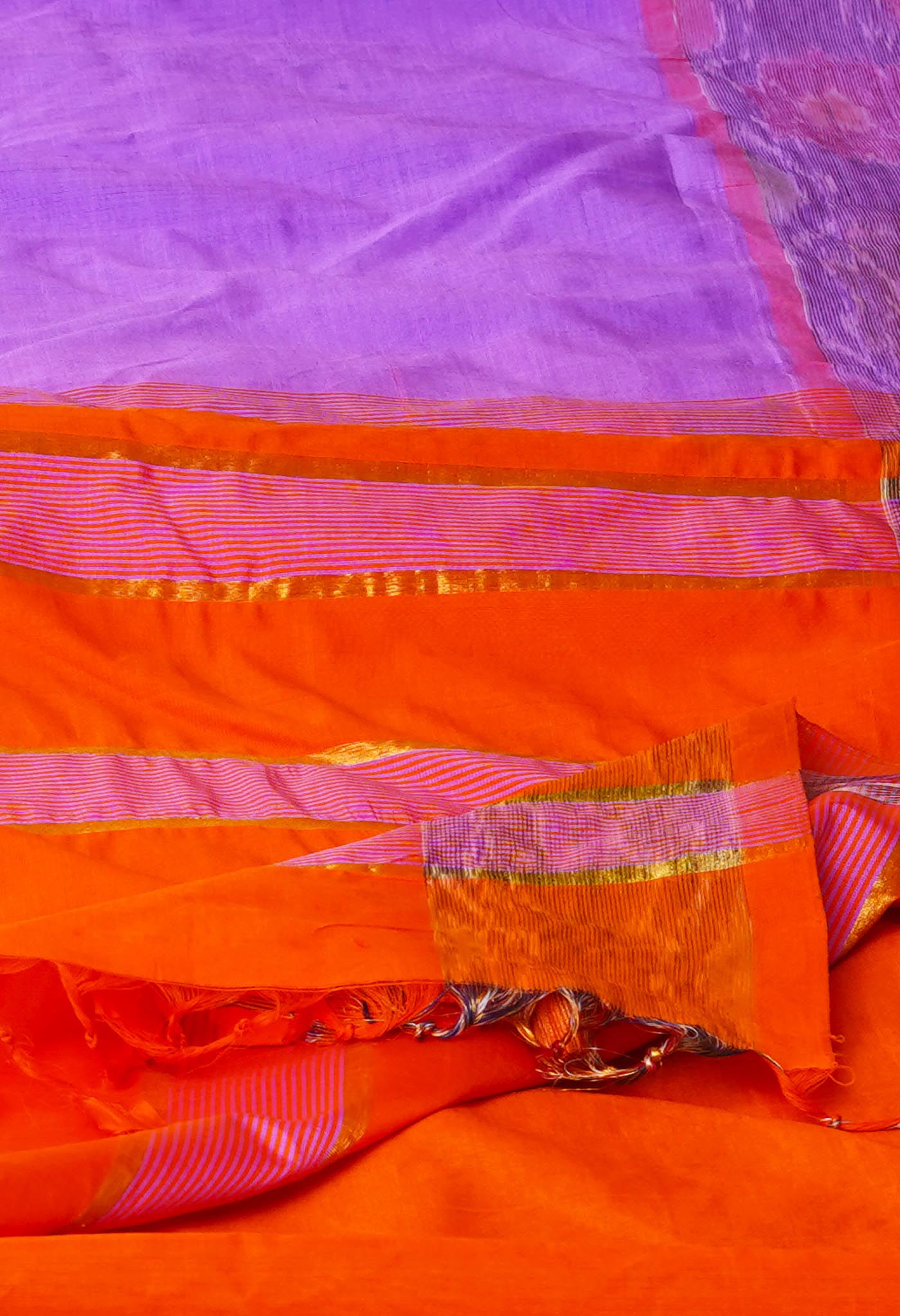 Pale Pink Pochampally Cotton Silk Saree
