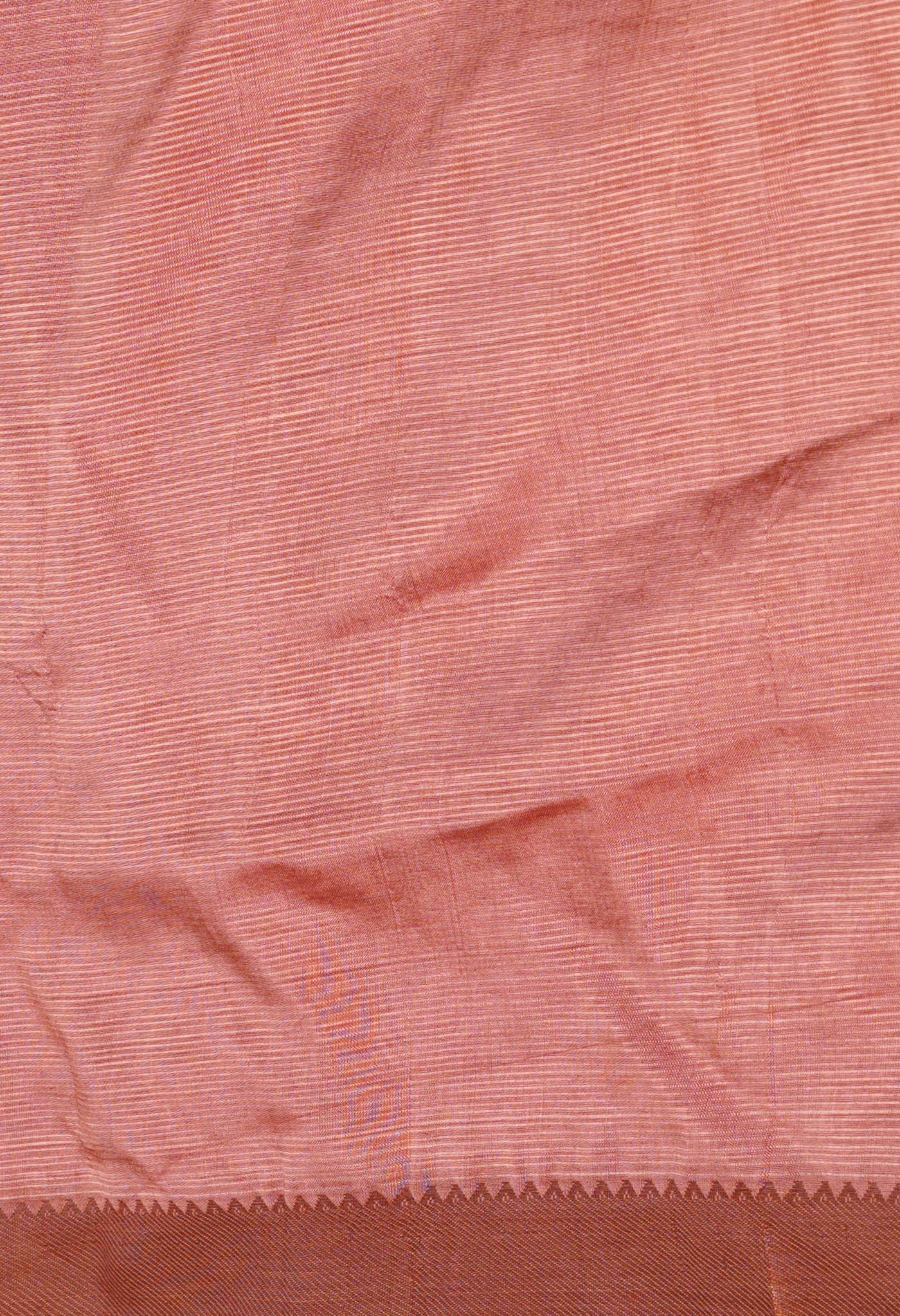 Peach Pink Pure  Mangalgiri Soft Silk Saree