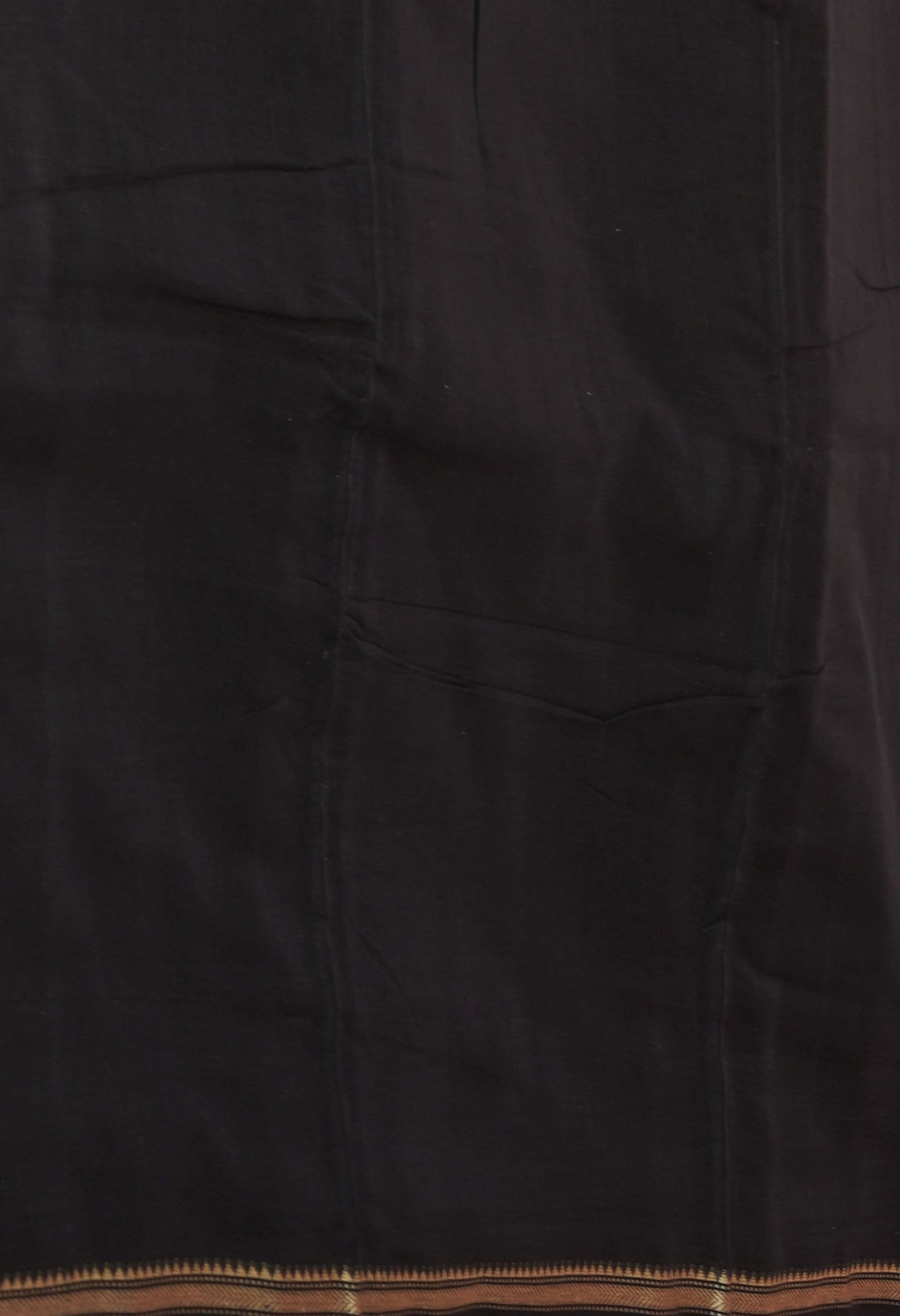 Black Pure Handloom Narayani Cotton Saree