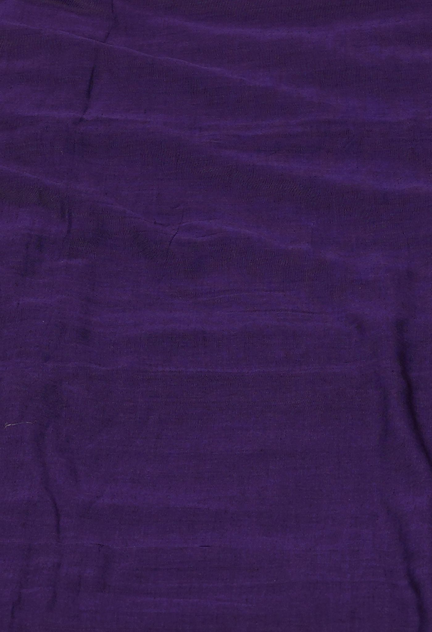 Violet Pure Handloom Narayani Cotton Saree