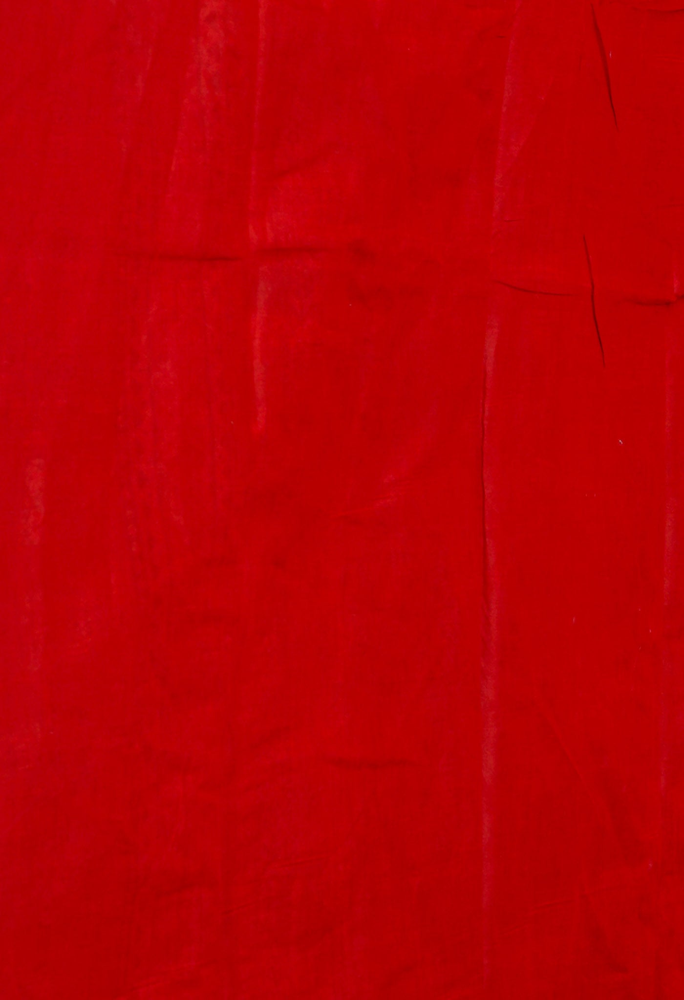 Red Pure  Block Printed Soft Cotton Saree