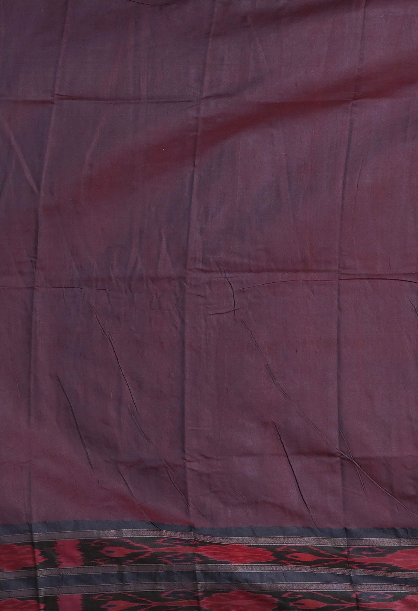Brown Kalamkari Printed On Pure Handloom Tussar Silk Saree-UNM76047