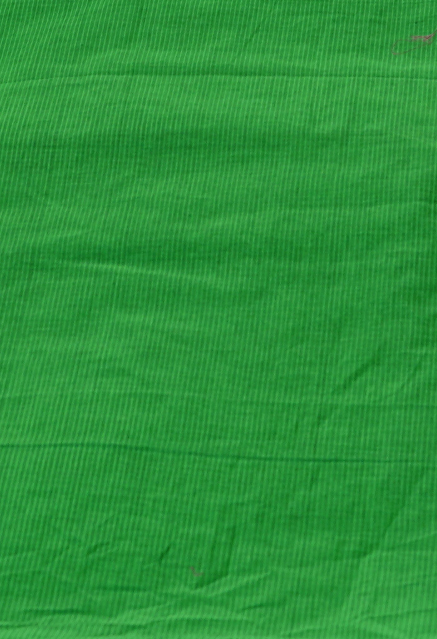 Green Pure Handloom Mangalagiri Cotton Saree