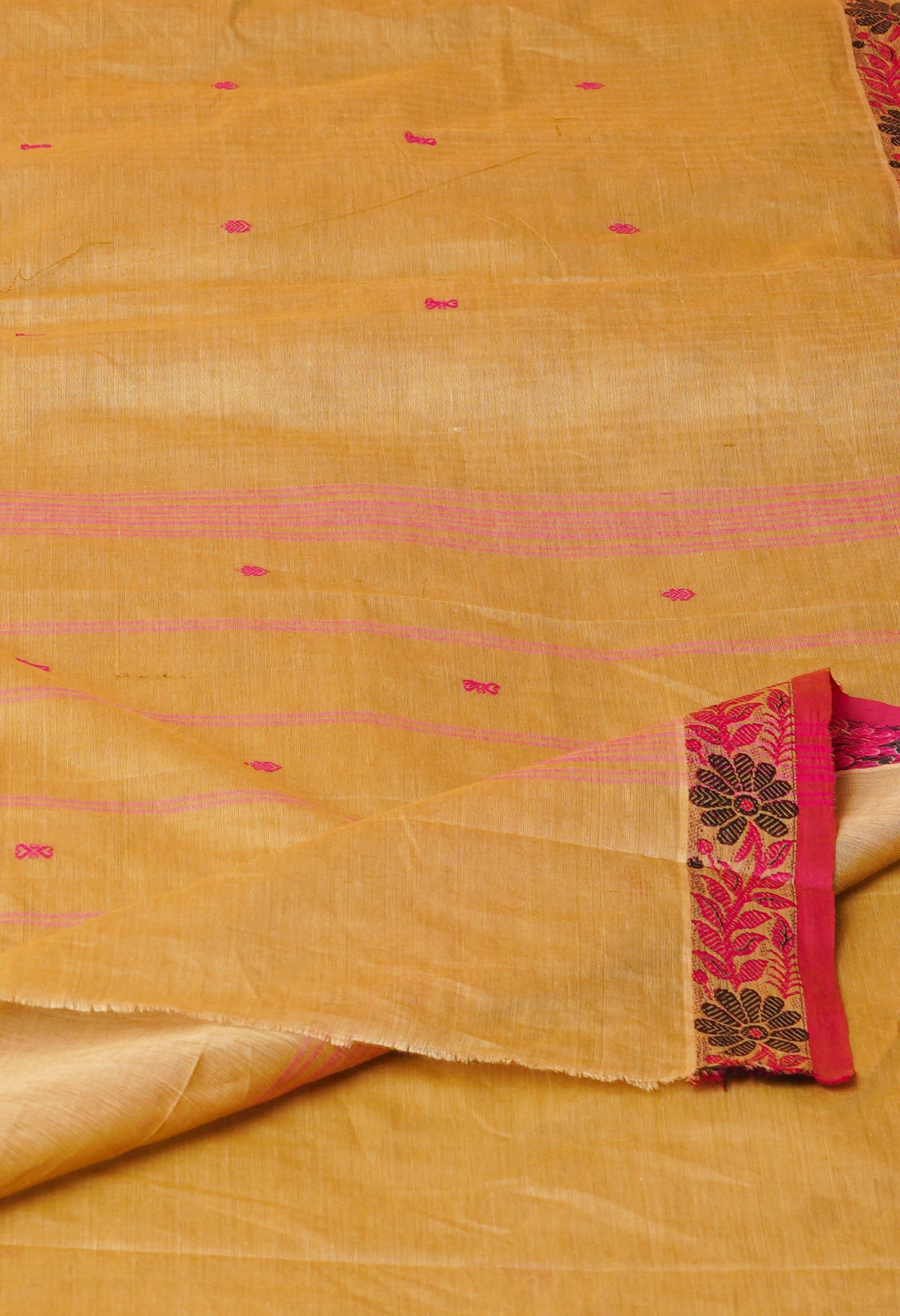 Brown Pure Pavani Handcrafted Kanchi Cotton Saree