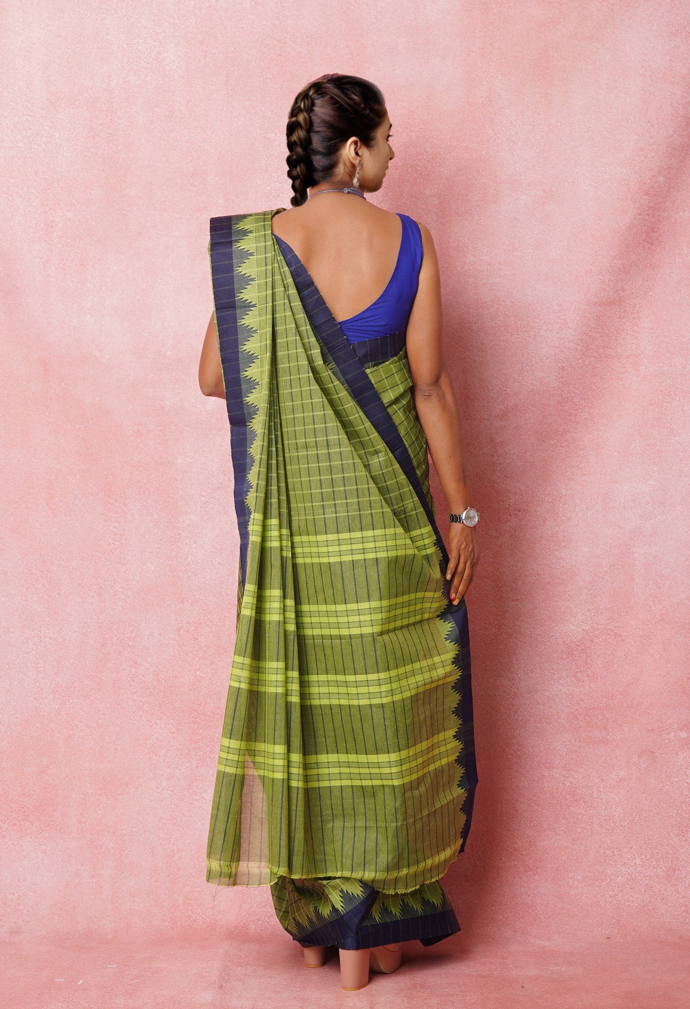 Green Pure Pavani Chettinad Soft  Cotton Saree