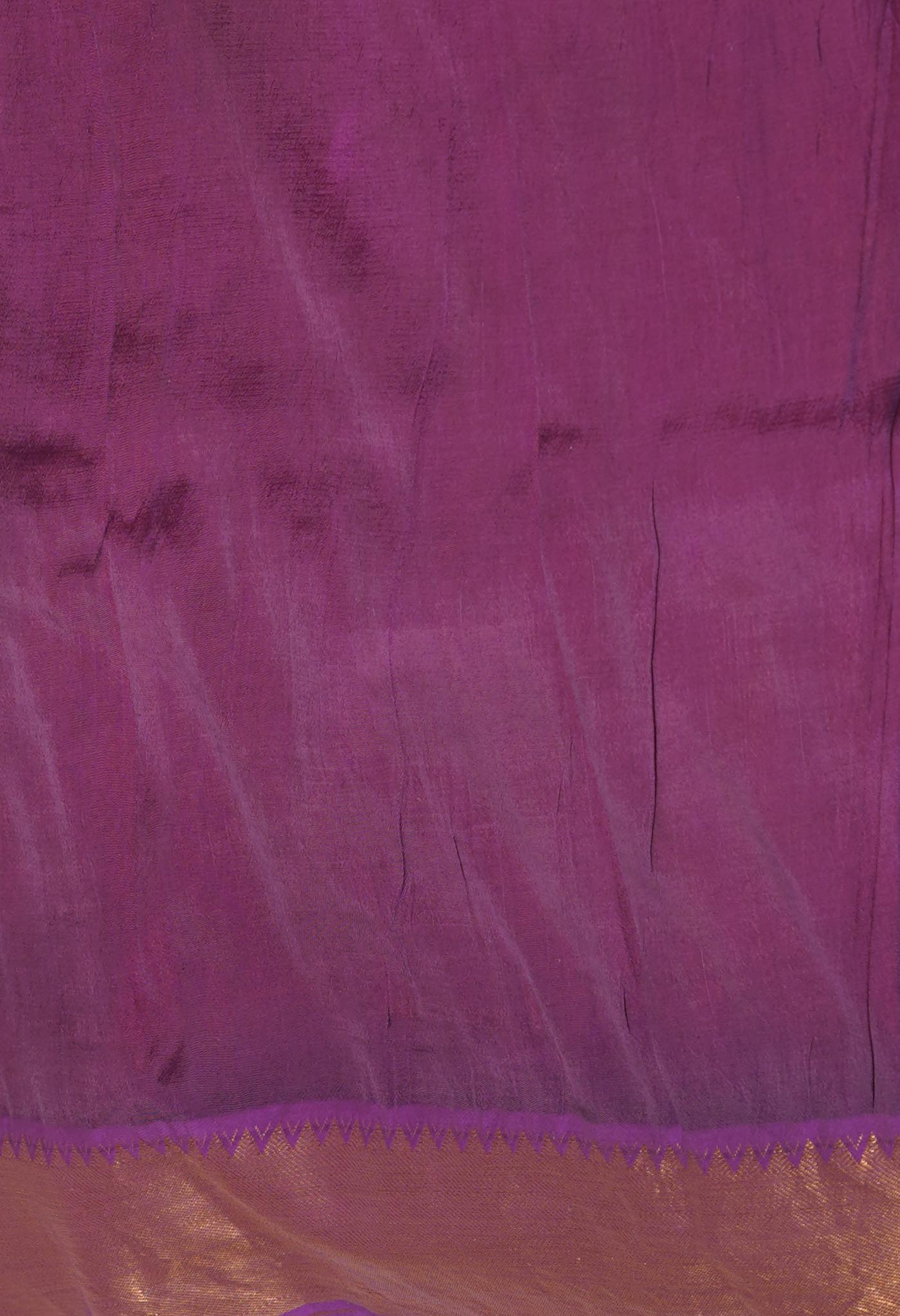 Pink  Plain Dyed With Zari Brocade Soft Silk Saree