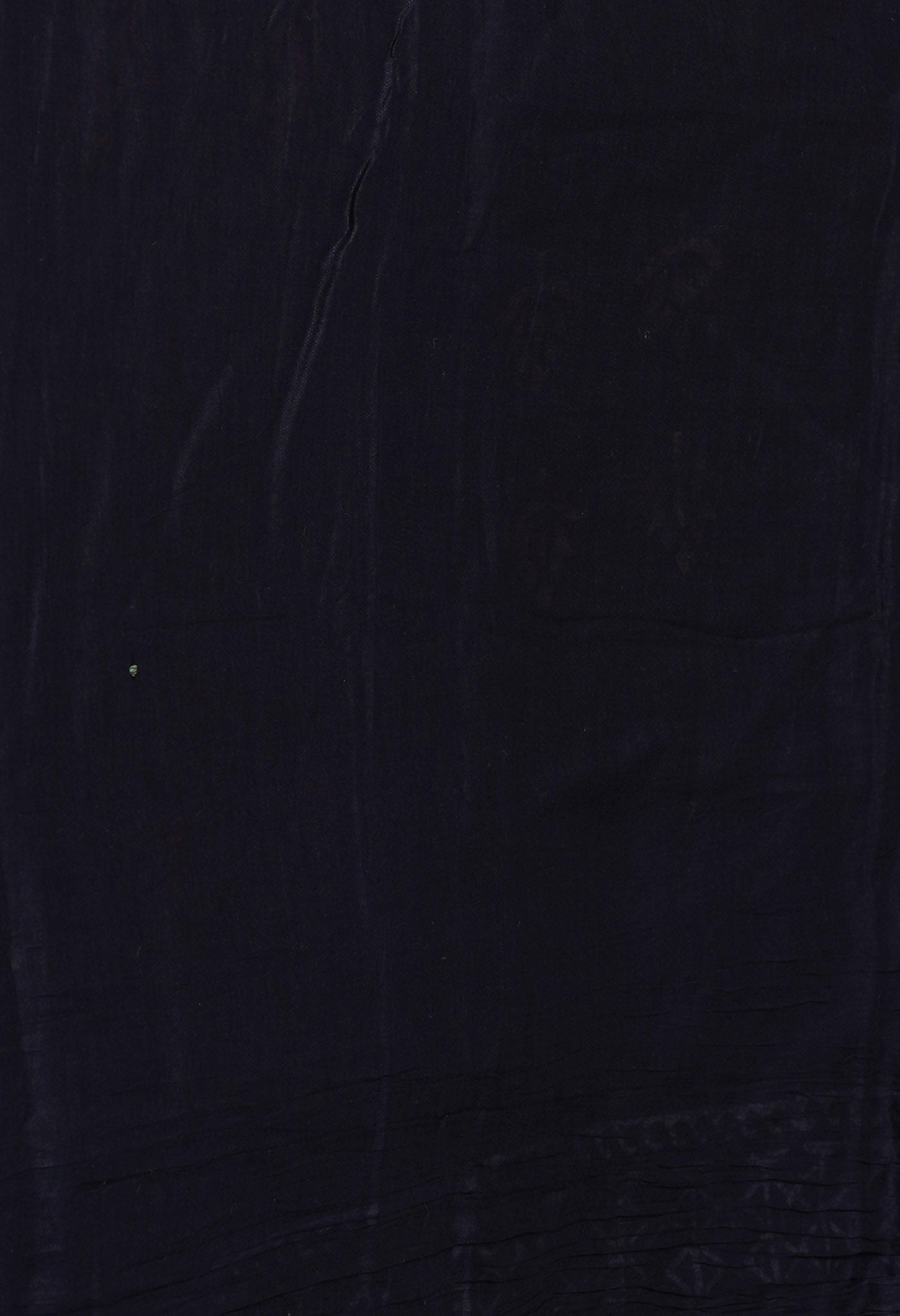 Black Pure Hand Block Printed Soft Cotton Saree
