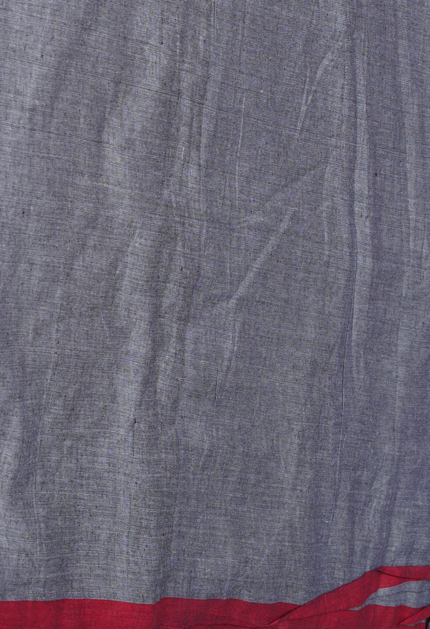 Grey Pure  Superfine Cotton Linen Saree