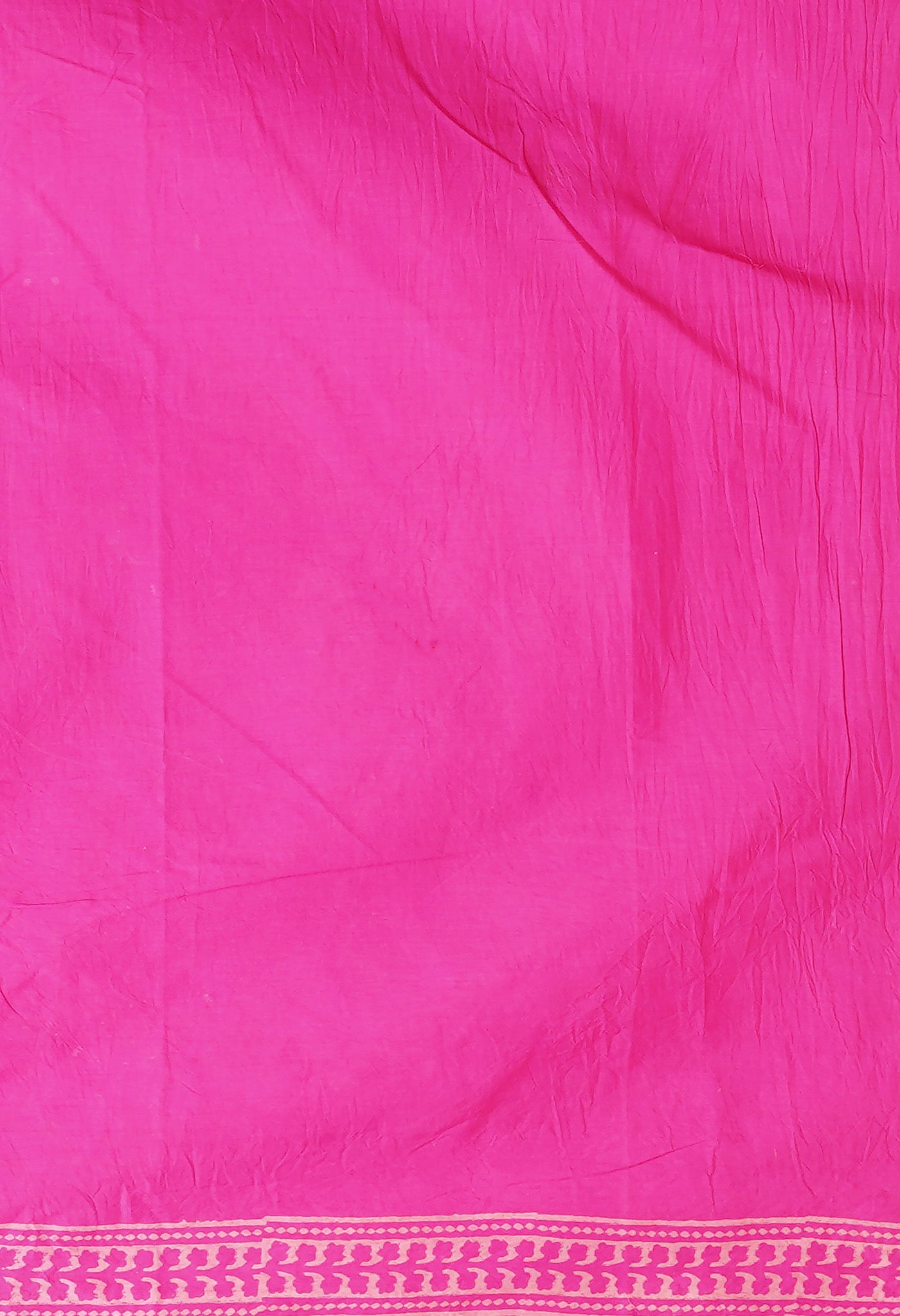 Pink Pure Hand Block Printed Soft Cotton Saree-UNM78179