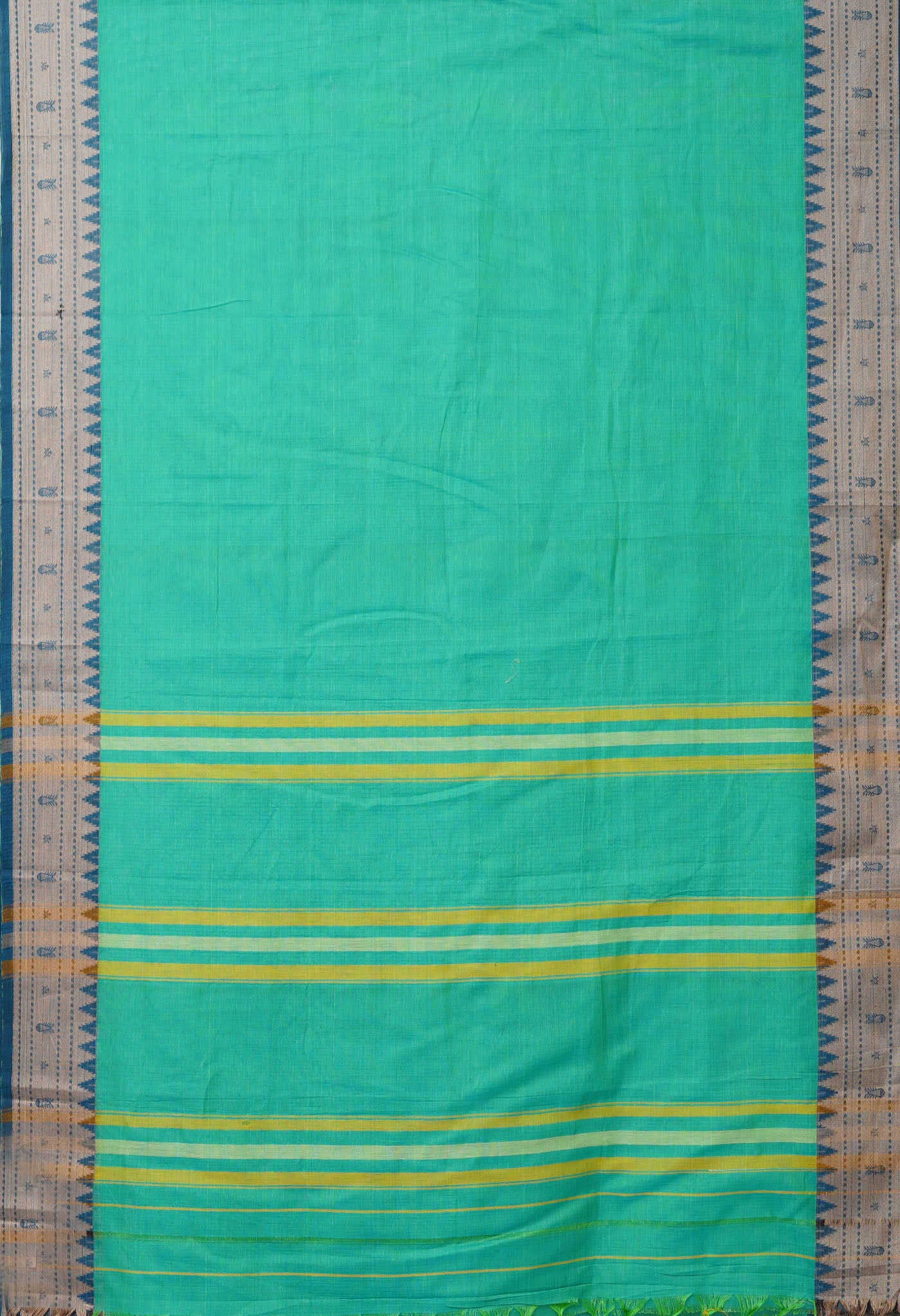 Green Pure Handloom Narayani Cotton Saree