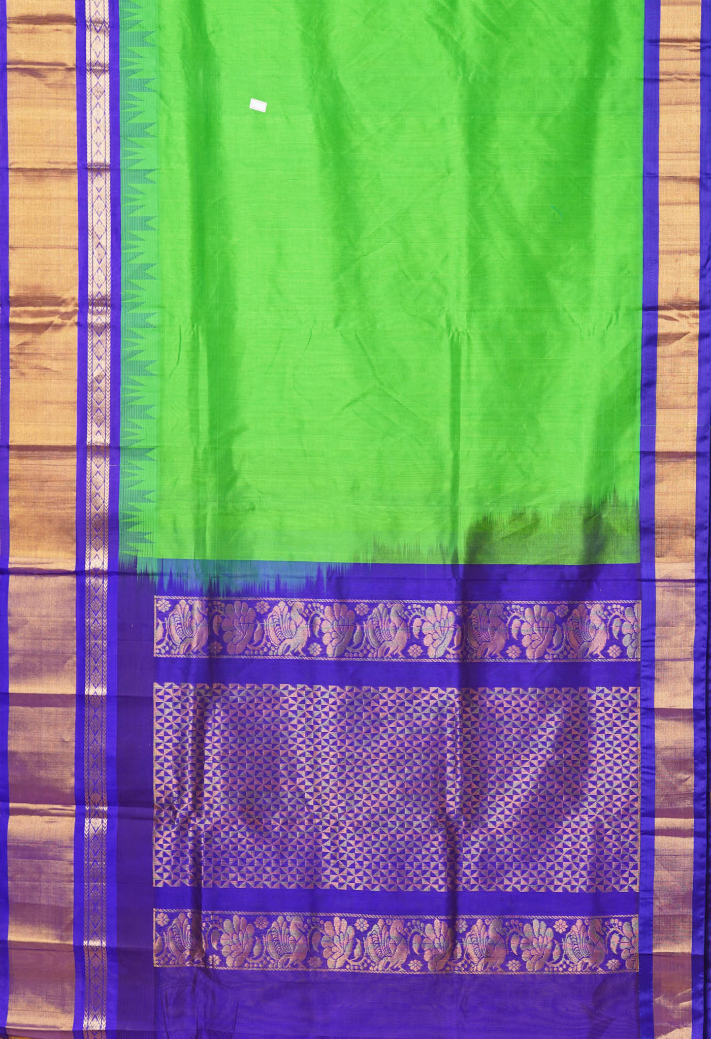 Green Pure Handloom Assam Silk Saree