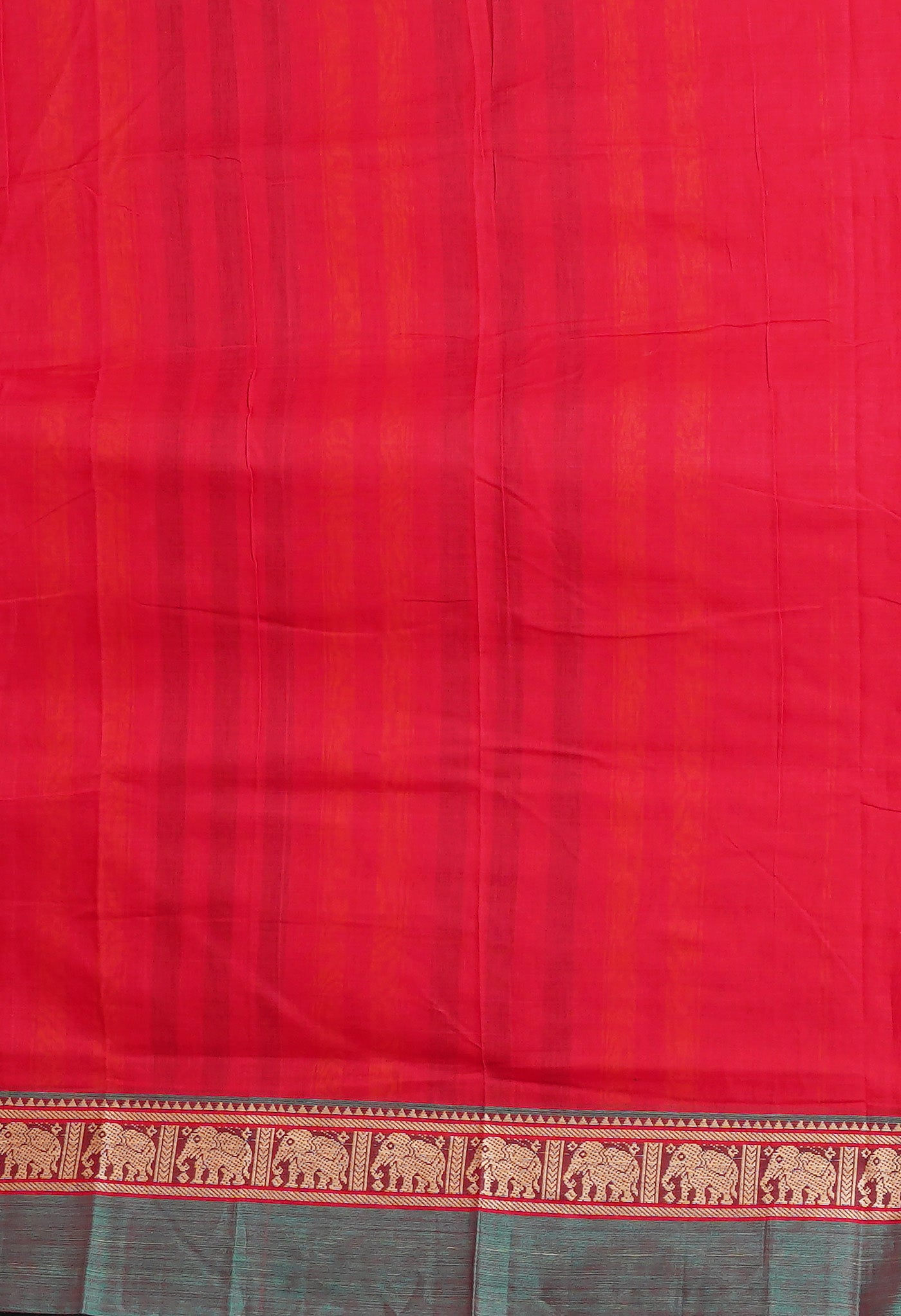 Red Pure Handloom Narayani Cotton Saree-UNM78374