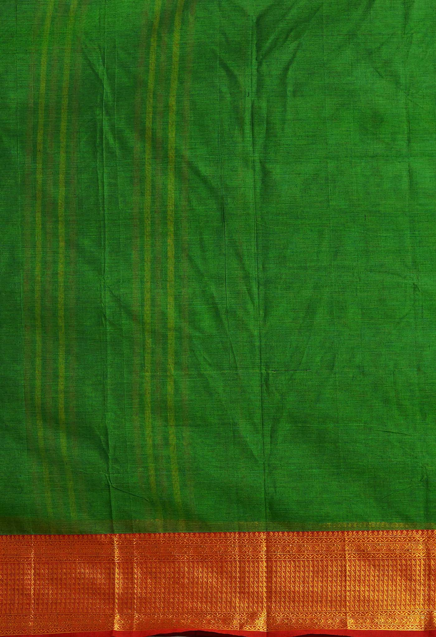 Green Pure Handloom Narayani Cotton Saree-UNM80105
