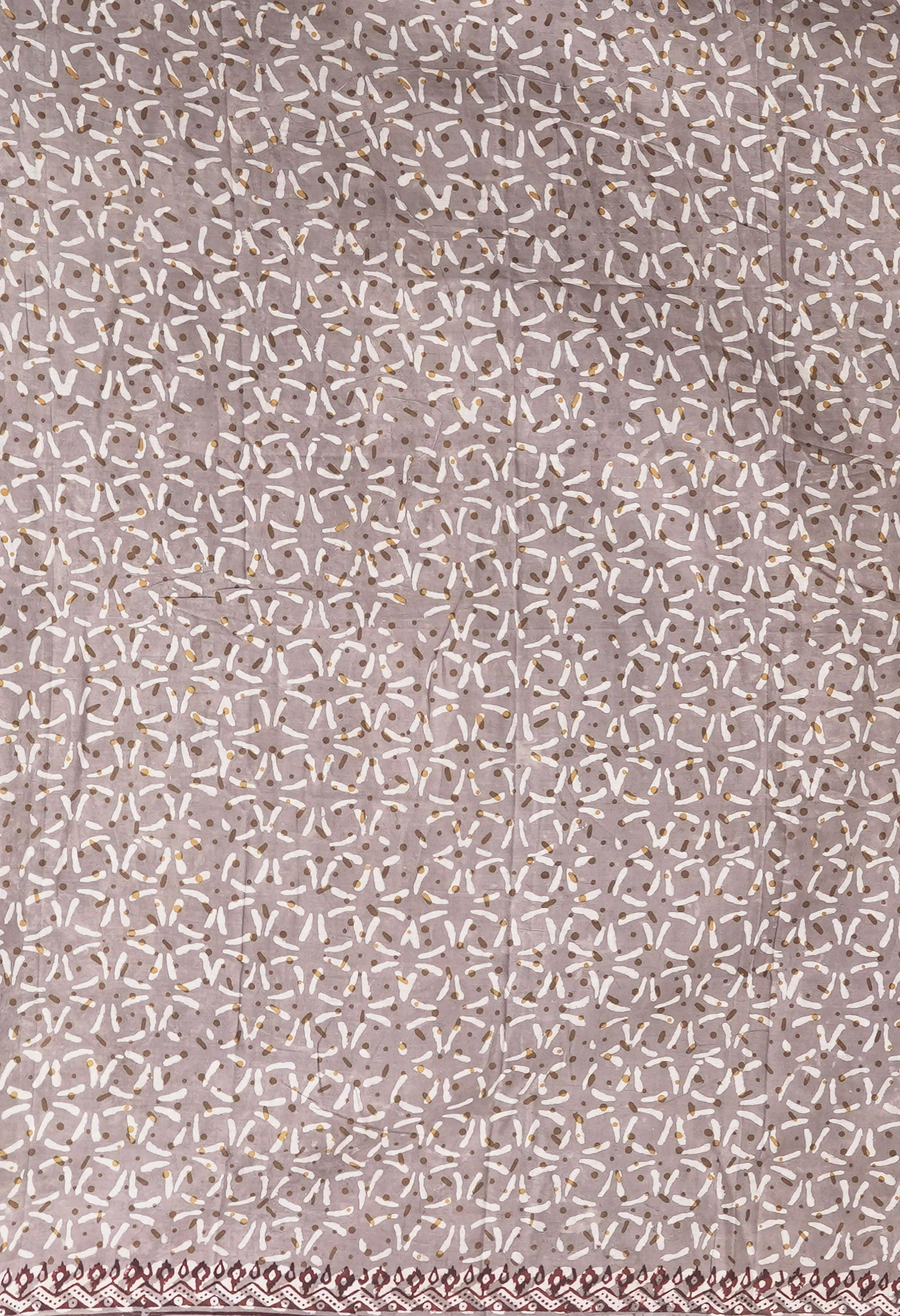 Multi Pure Discharge Bagru Printed Kota Saree-UNM81787