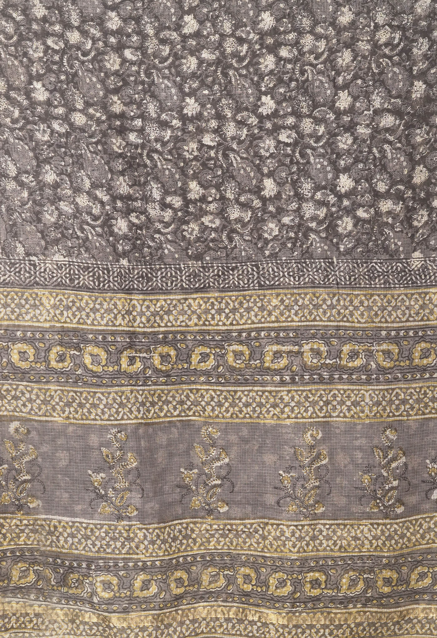 Multi Pure Discharge Bagru Printed Kota Saree-UNM81788