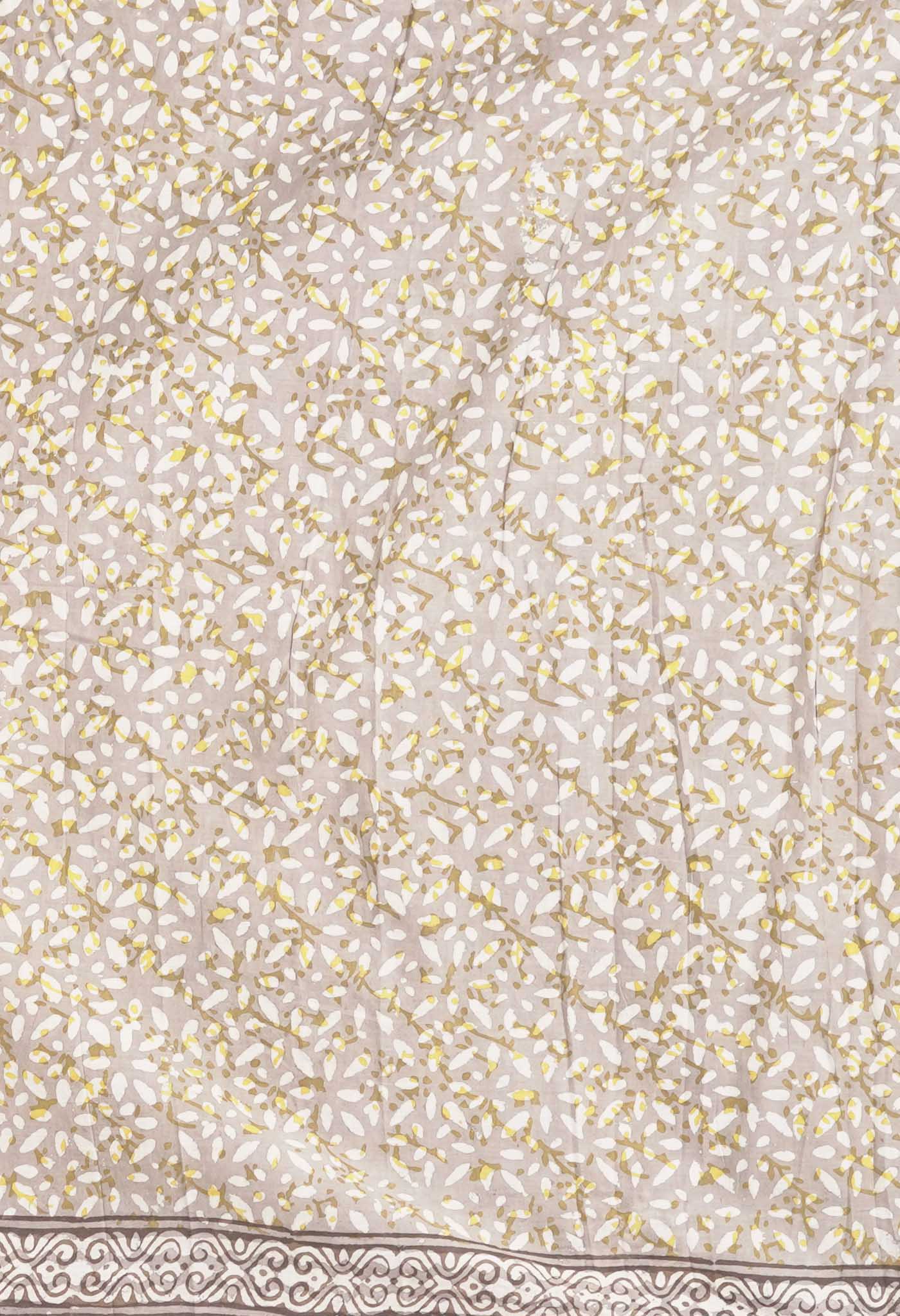 Multi Pure Discharge Bagru Printed Kota Saree-UNM81802