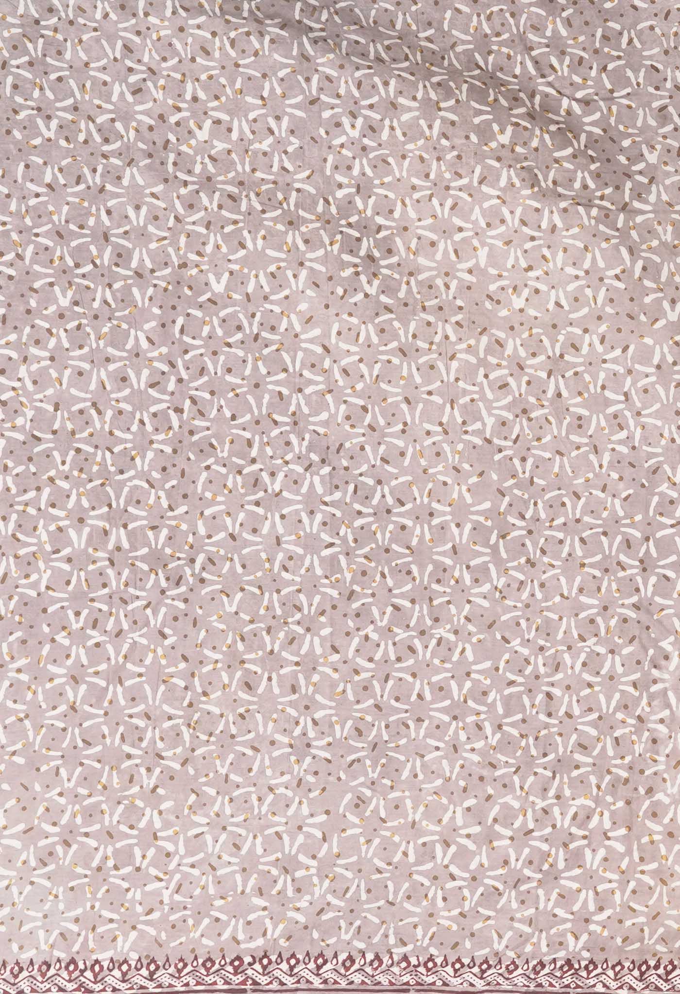 Multi Pure Discharge Bagru Printed Kota Saree-UNM81804