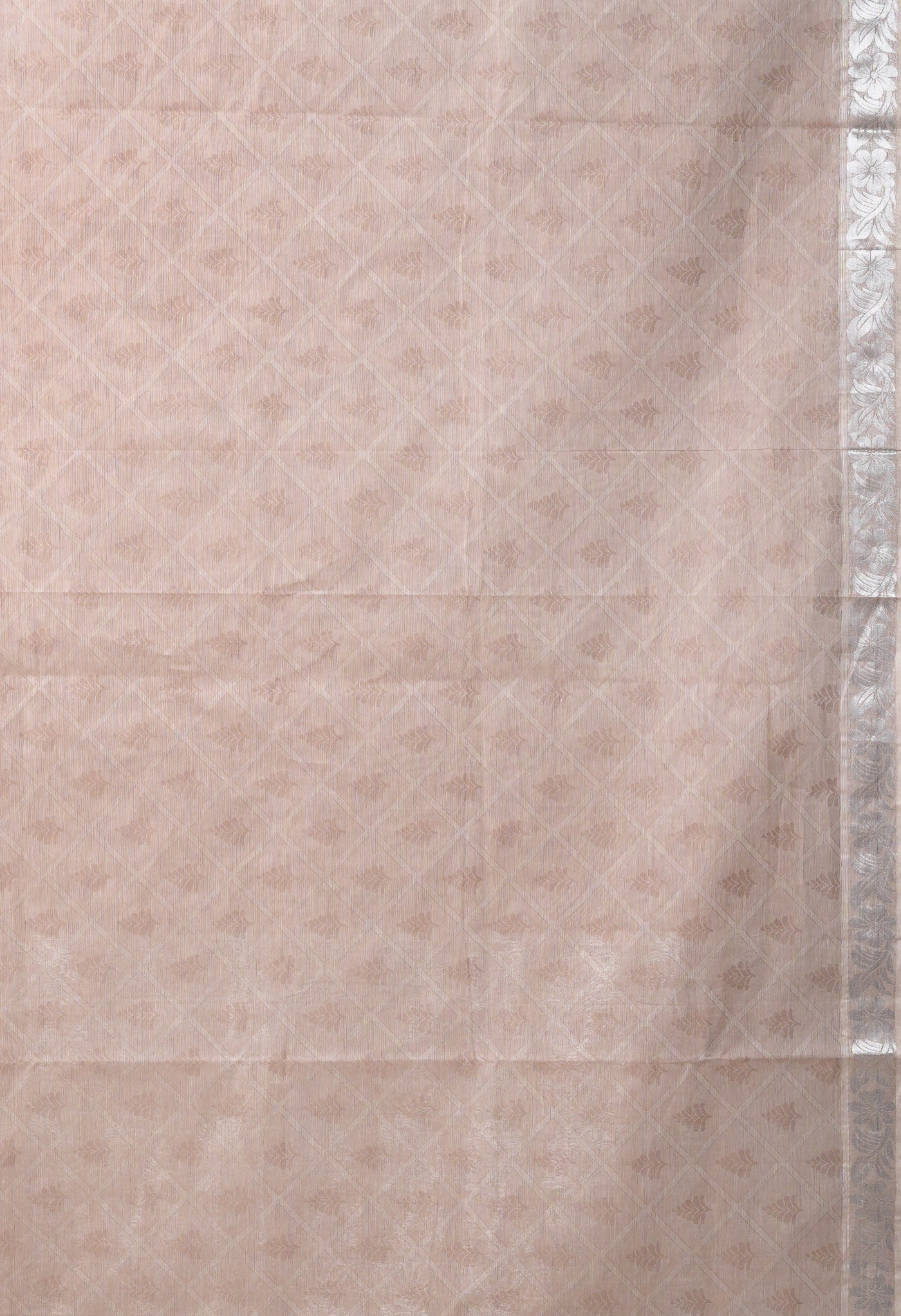 Beige Pure Pavani Handcrafted Jacquard Chettinad Cotton Saree-UNM82150