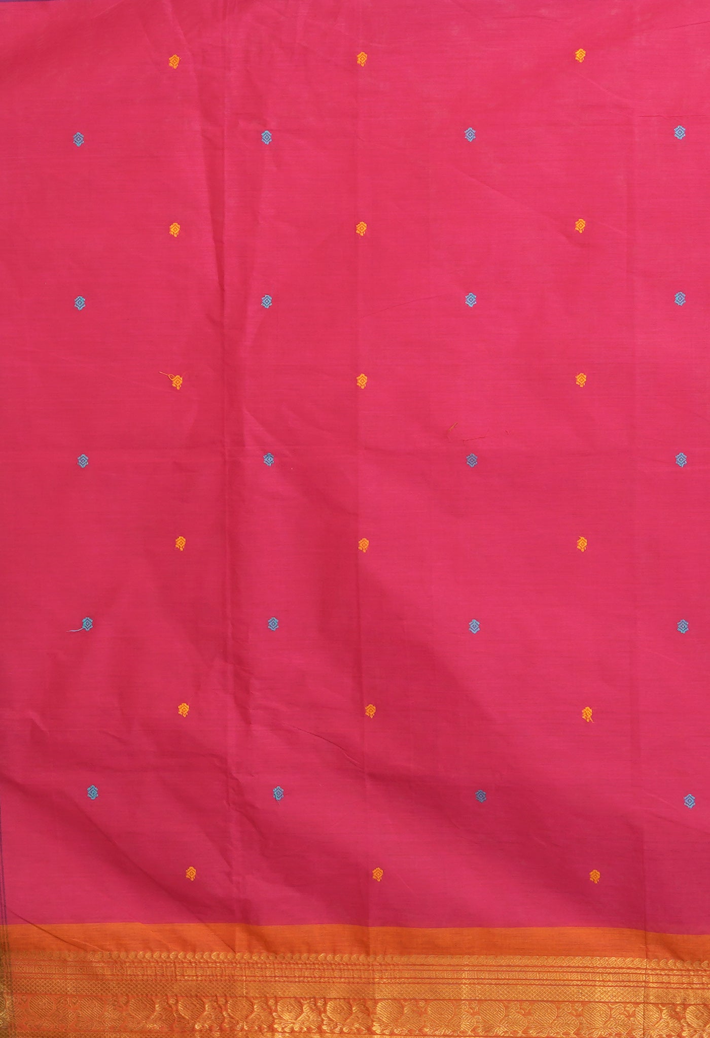 Pink Pure Pavani Handcrafted Kanchi Cotton Saree-UNM82222