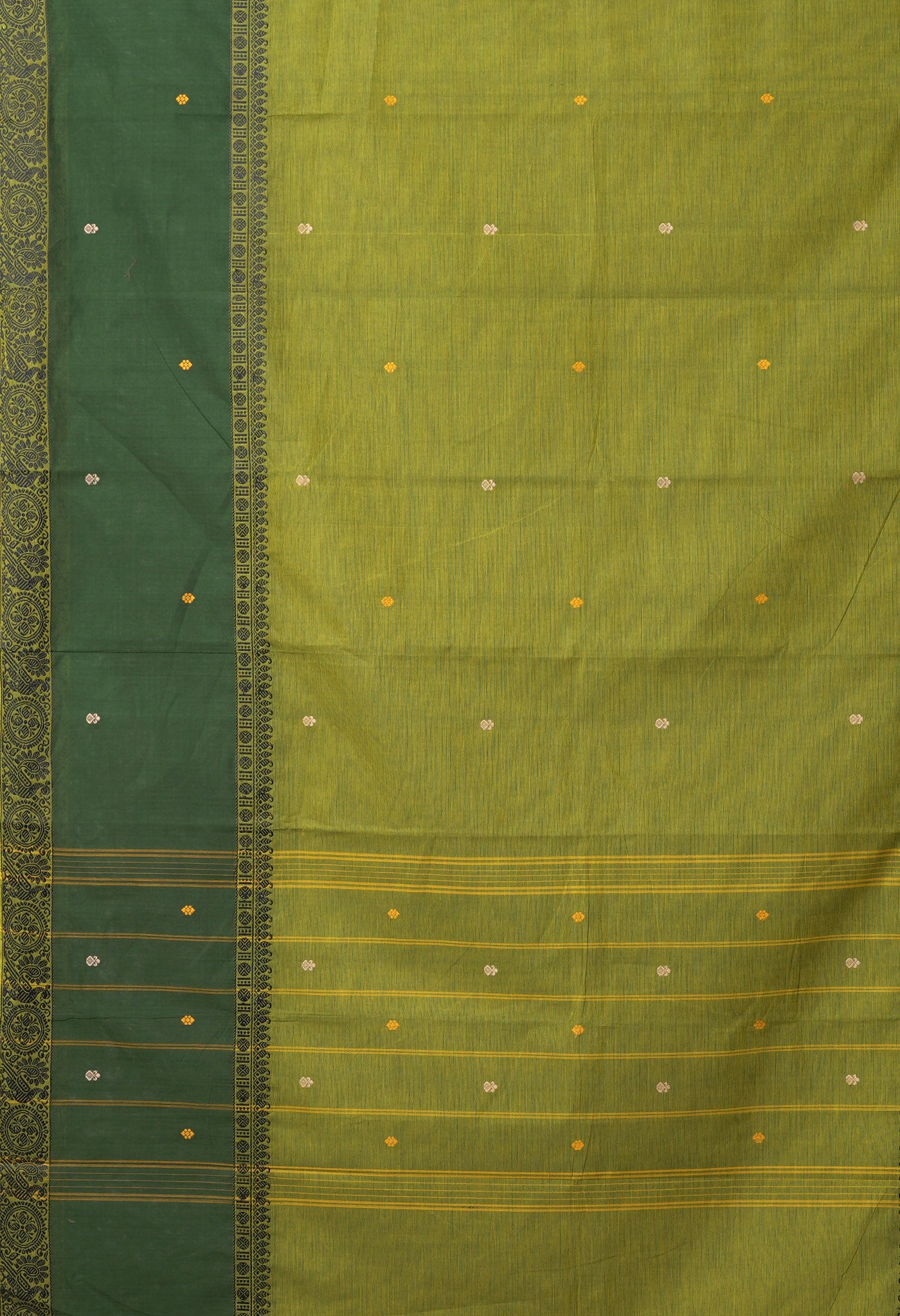 Green Pure Pavani Handcrafted Kanchi Cotton Saree-UNM82248