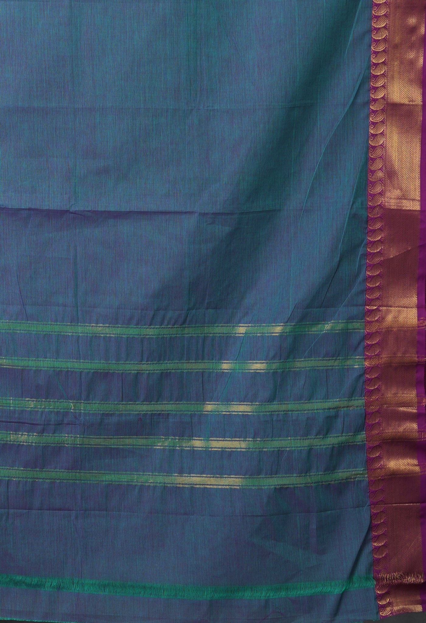 Green Pure Pavani Handcrafted Kanchi Cotton Saree-UNM82430