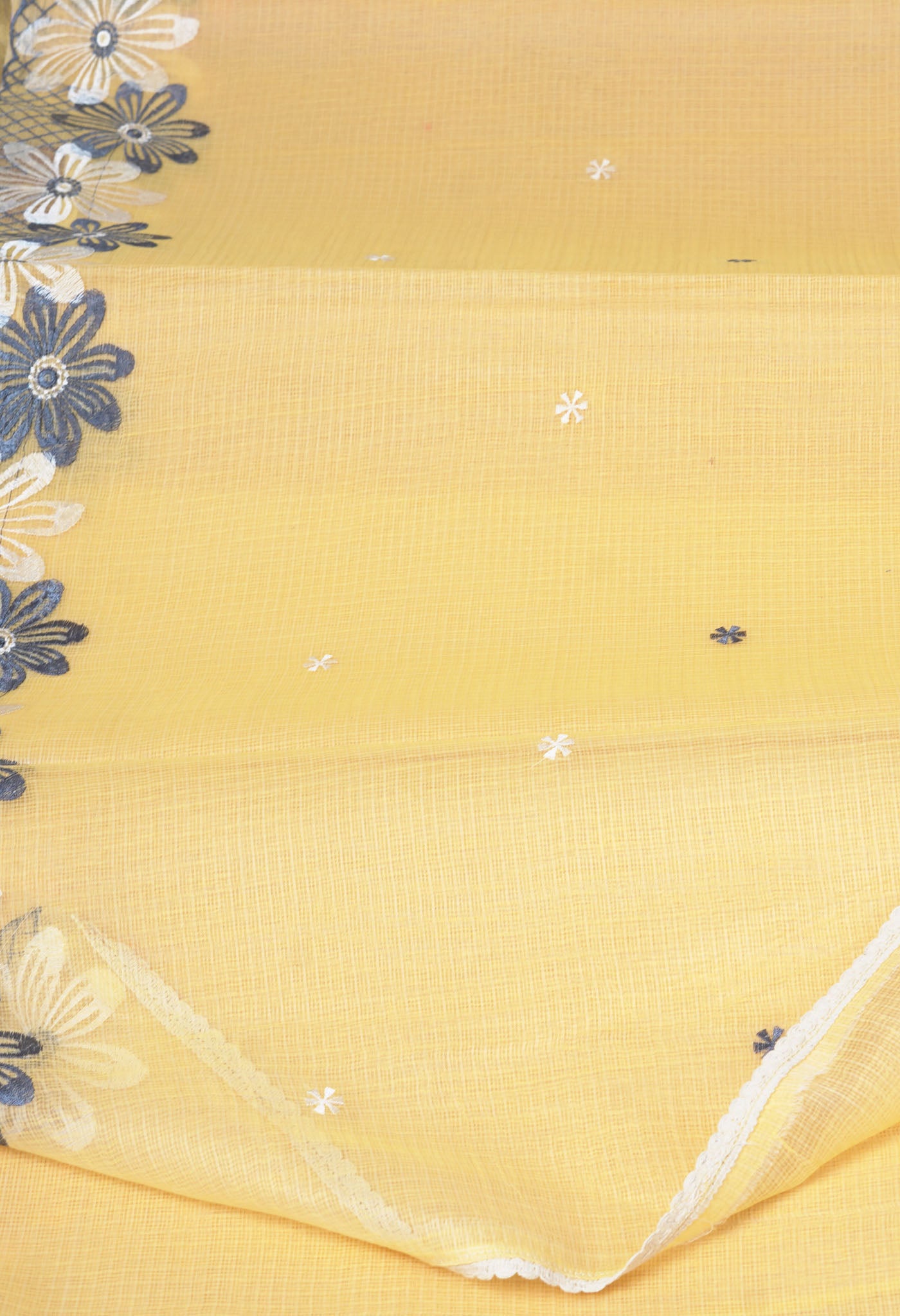Orange Pure Emboridery Kota Saree-UNM82473