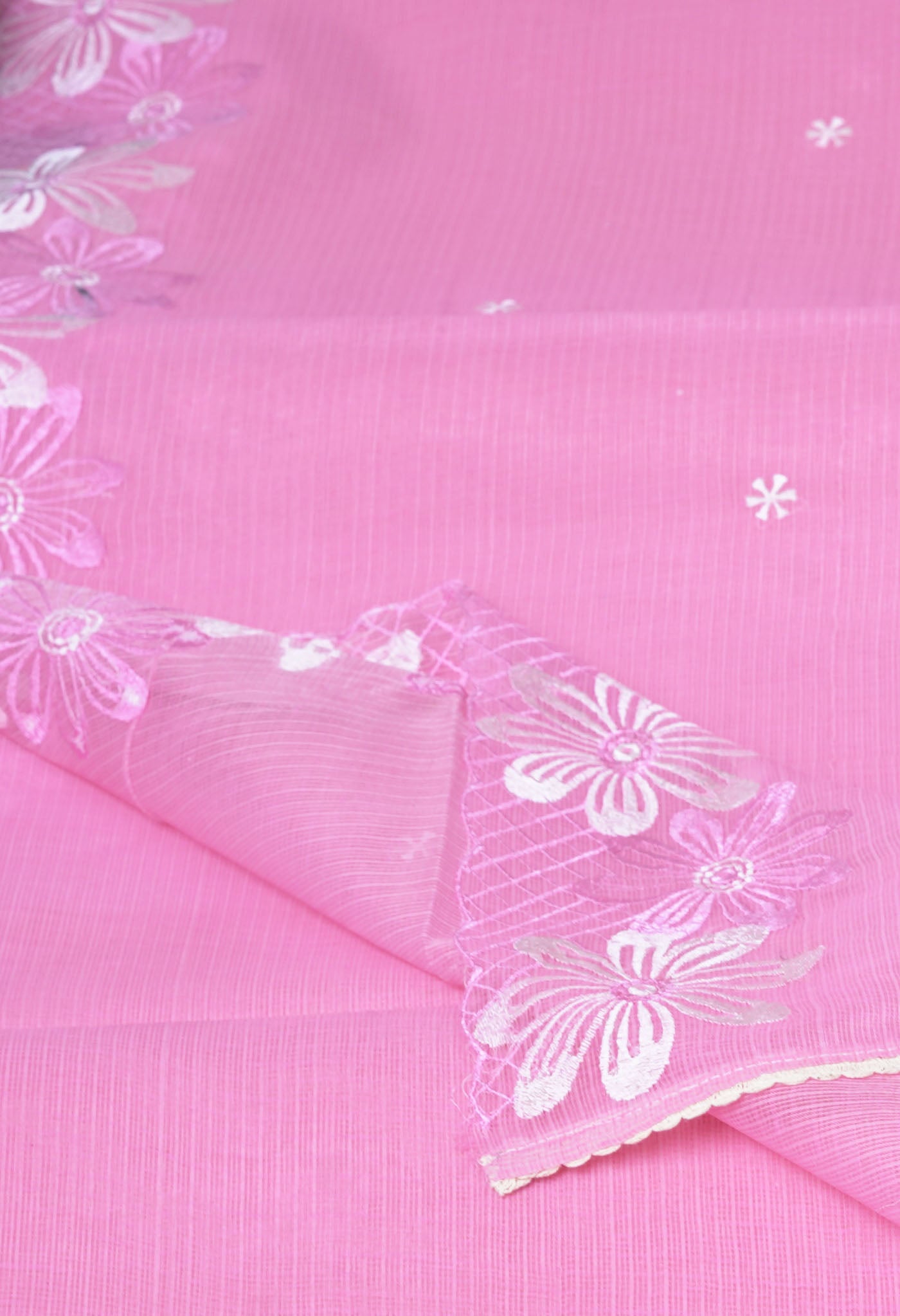 Pink Pure Emboridery Kota Saree-UNM82474