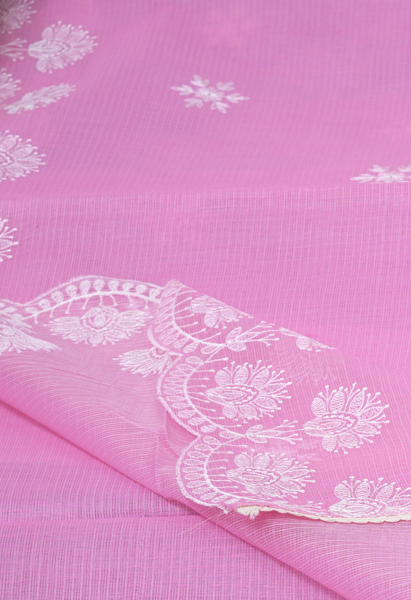 Pink Pure Emboridery Kota Saree-UNM82482