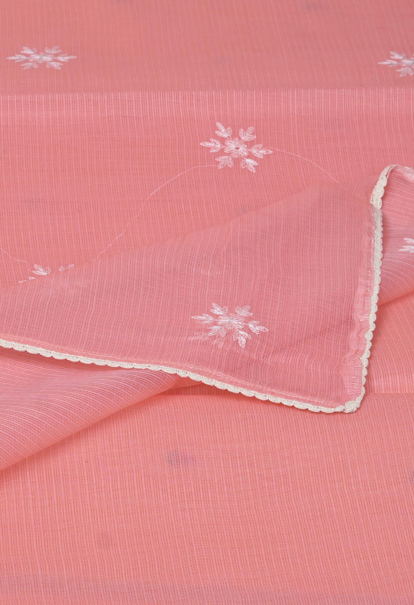 Pink Pure Emboridery Kota Saree-UNM82484