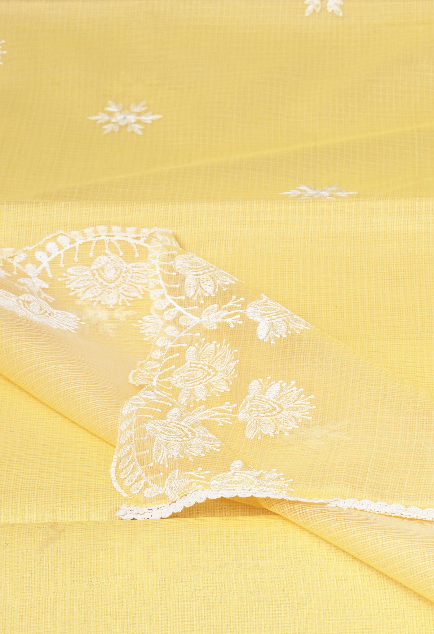 Orange Pure Emboridery Kota Saree-UNM82487