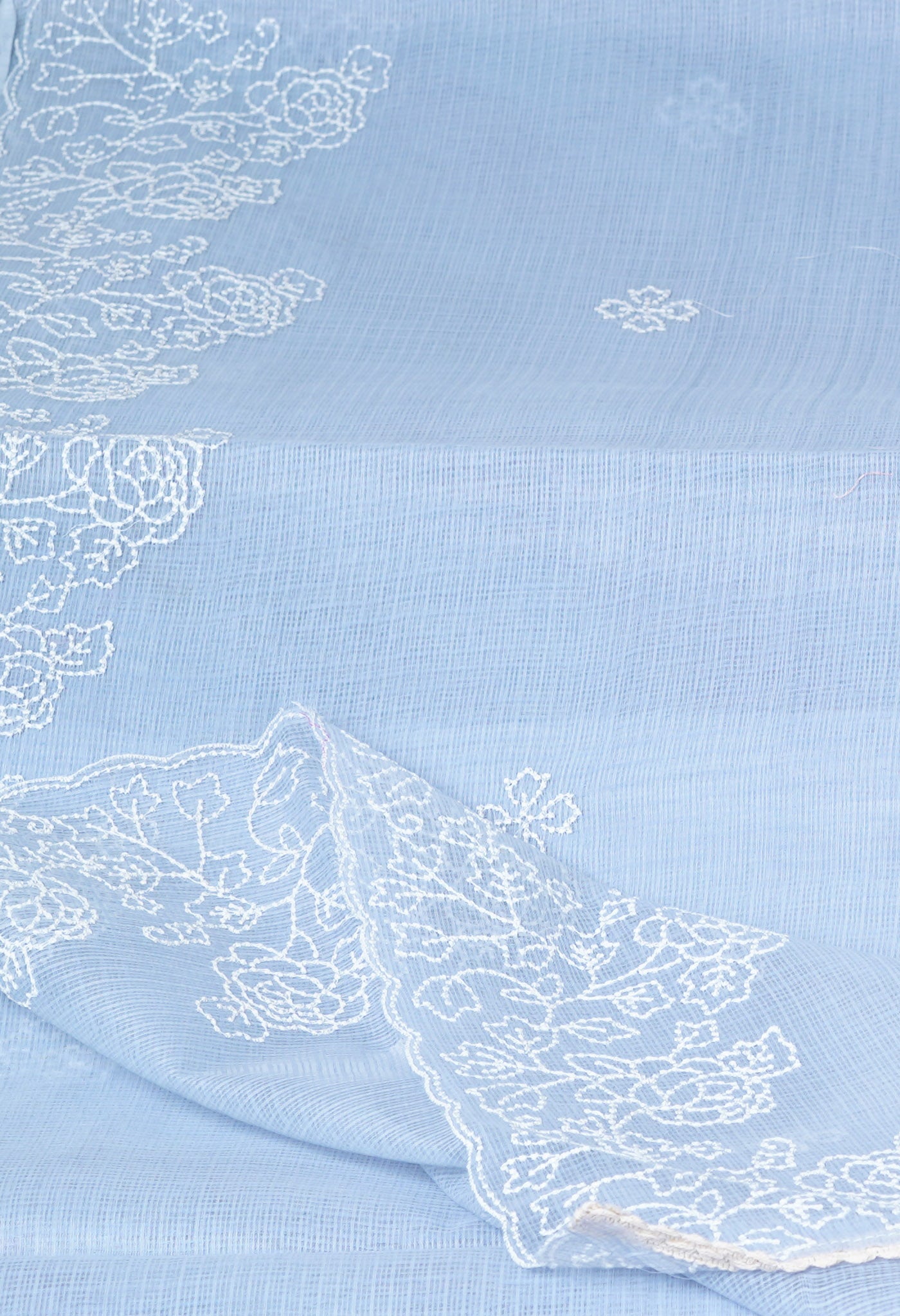 Grey Pure Emboridery Kota Saree-UNM82493