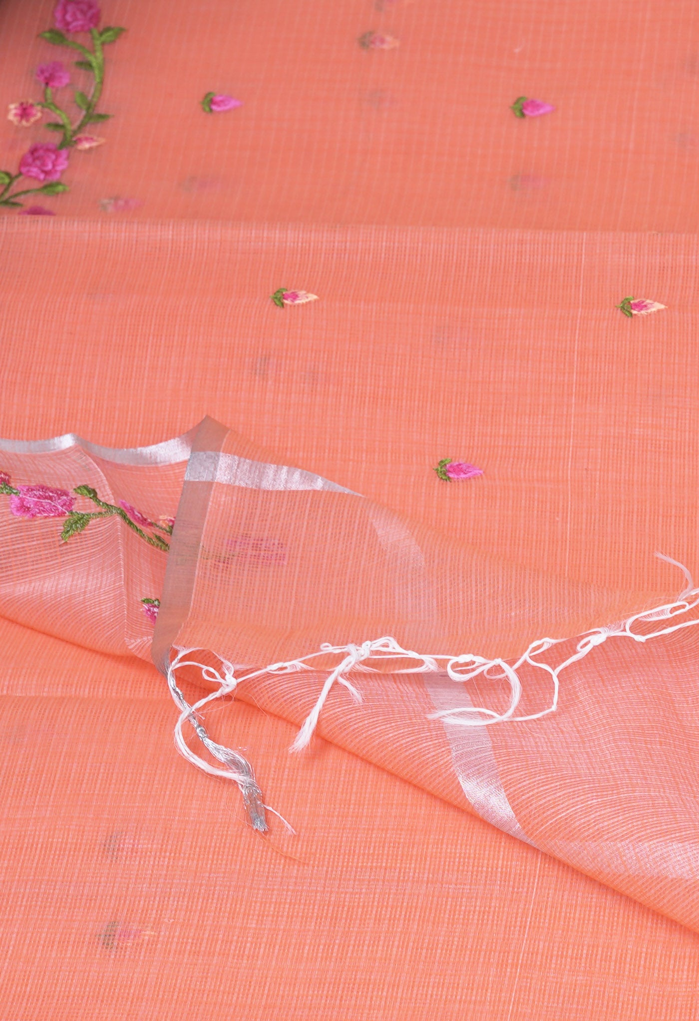 Pink Pure Emboridery Kota Saree-UNM82498