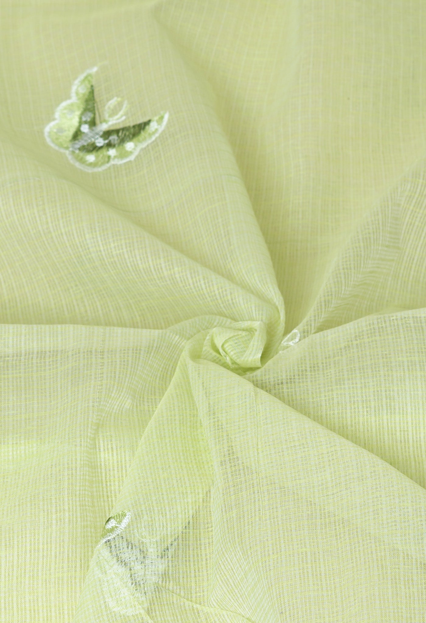 Green Pure Emboridery Kota Saree-UNM82530