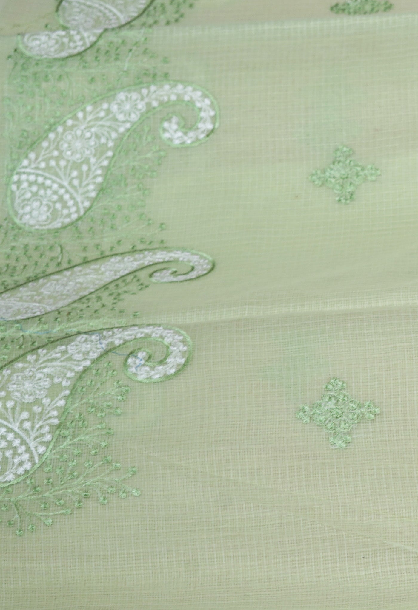 Green Pure Emboridery Kota Saree-UNM82548