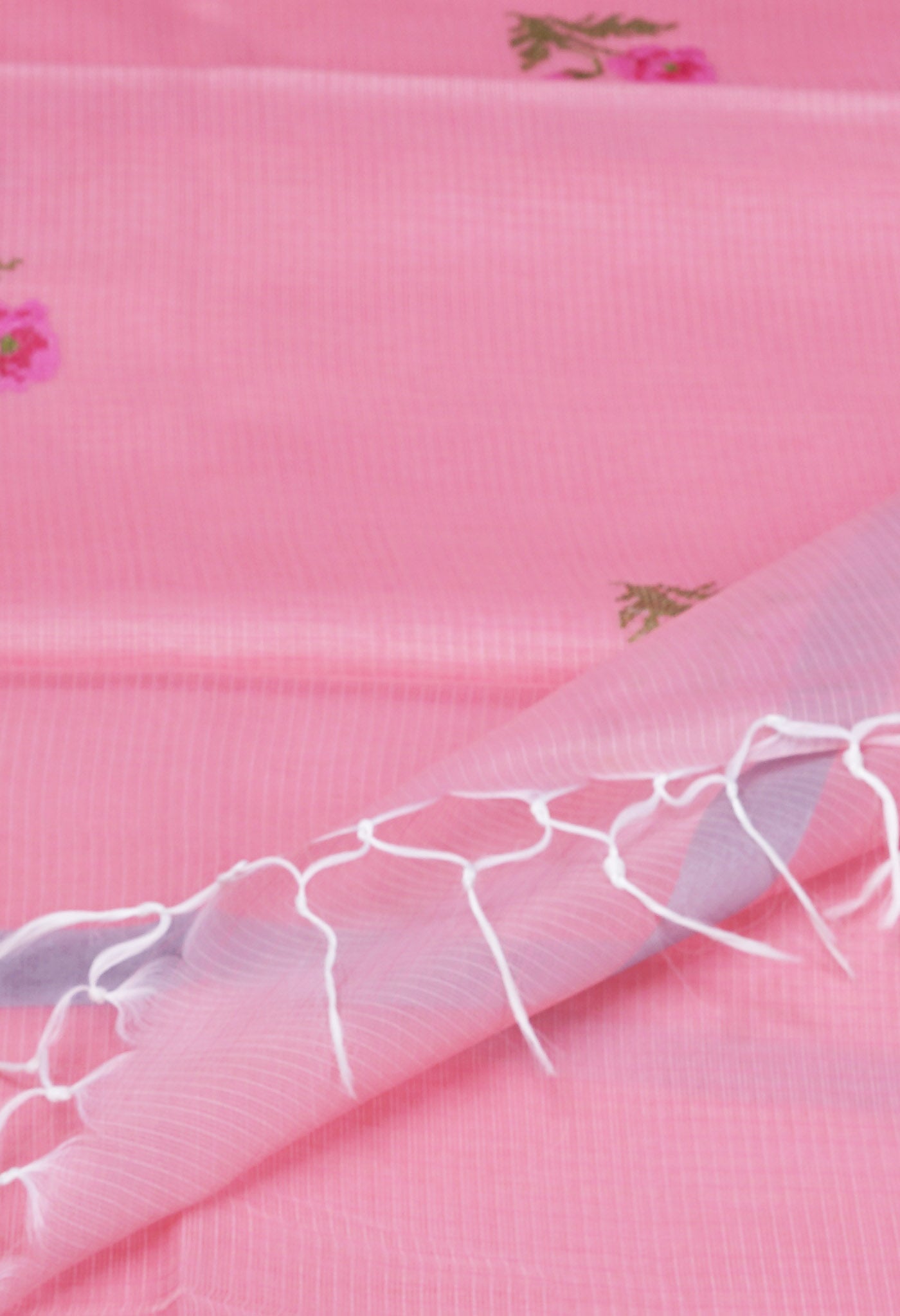 Pink Pure Emboridery Kota Saree-UNM82559