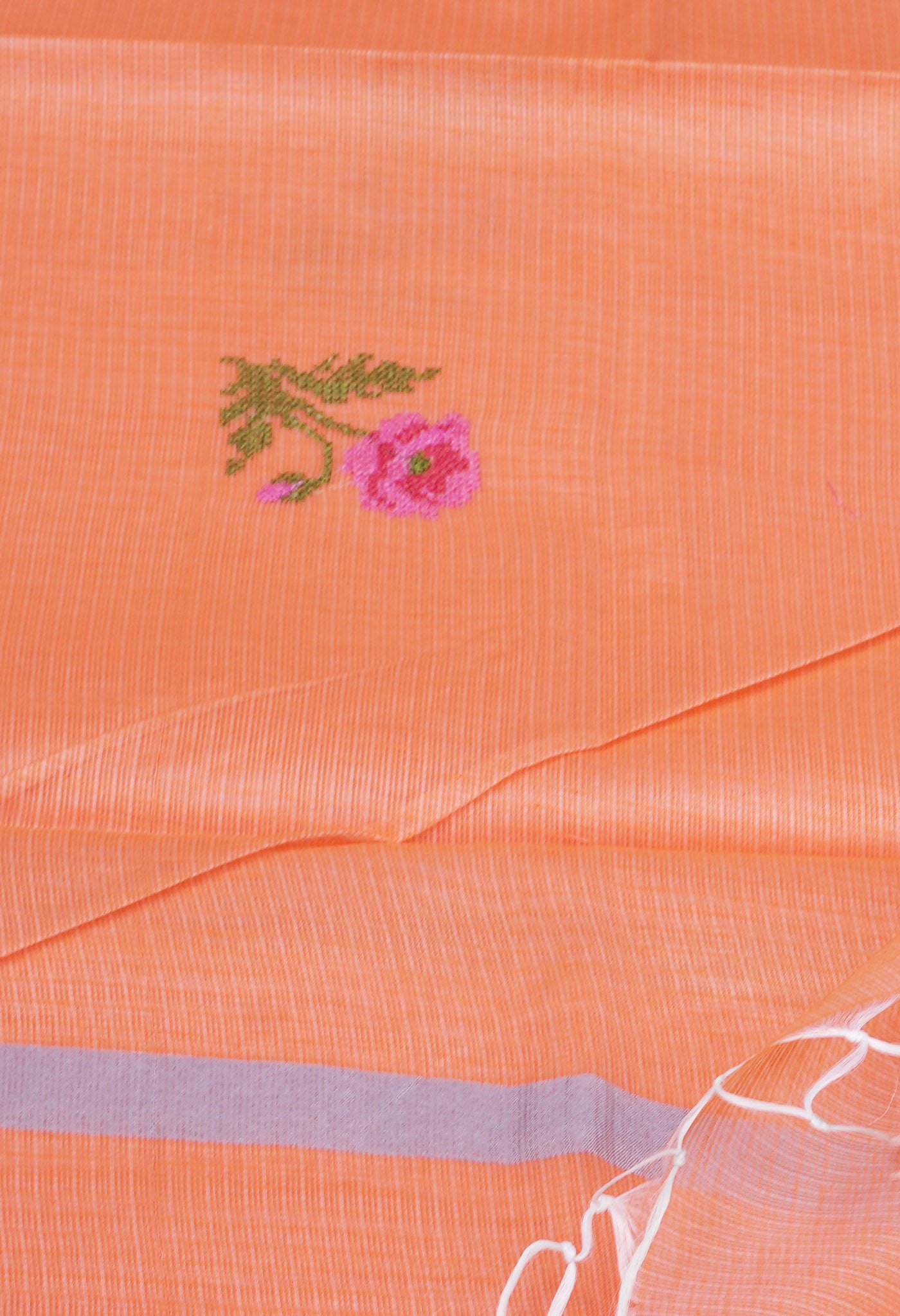 Orange Pure Emboridery Kota Saree-UNM82561