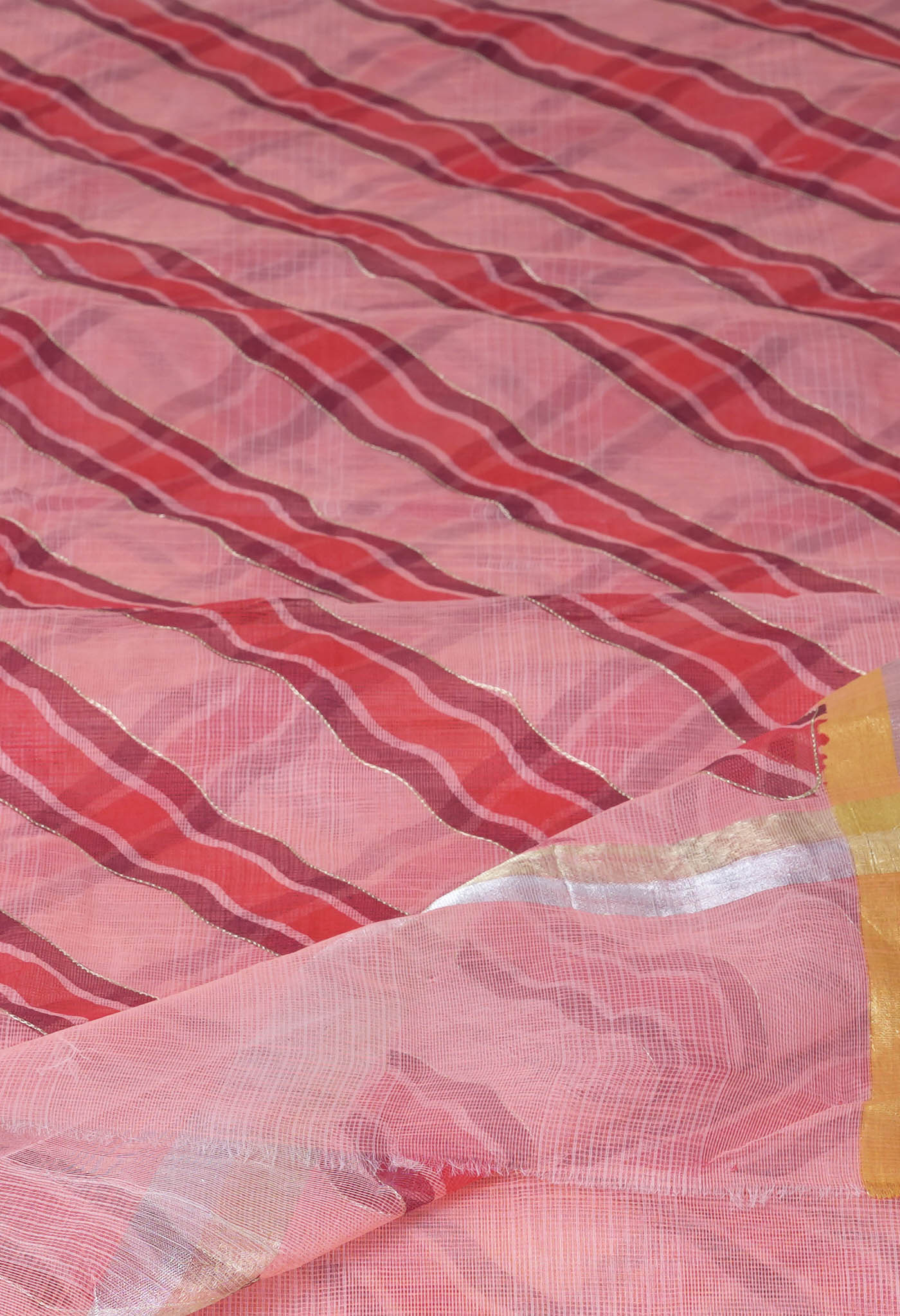Pink Pure Hand Painted With Emboridery Kota Saree-UNM82572