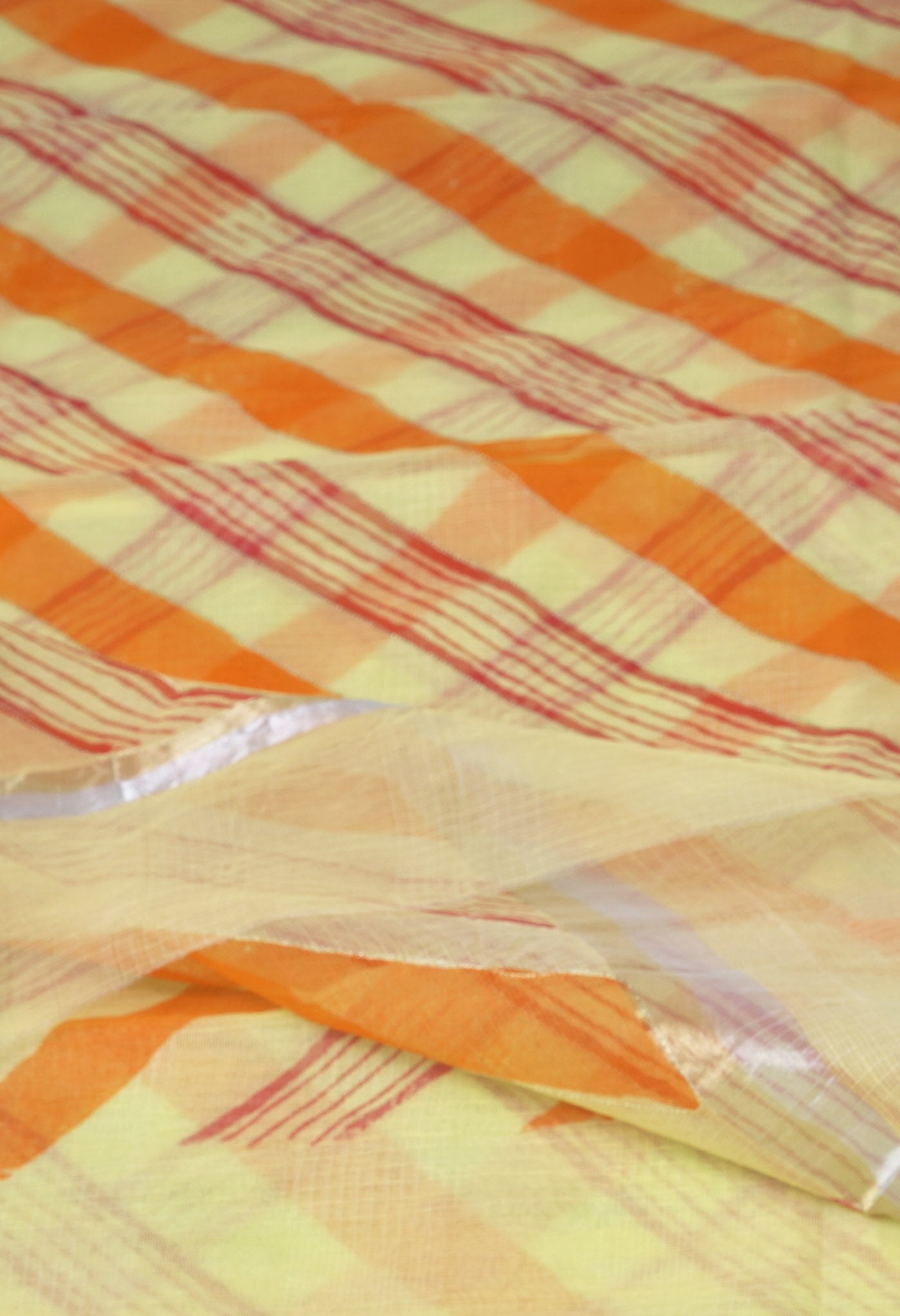 Yellow Pure Hand Painted With Emboridery Kota Saree-UNM82580